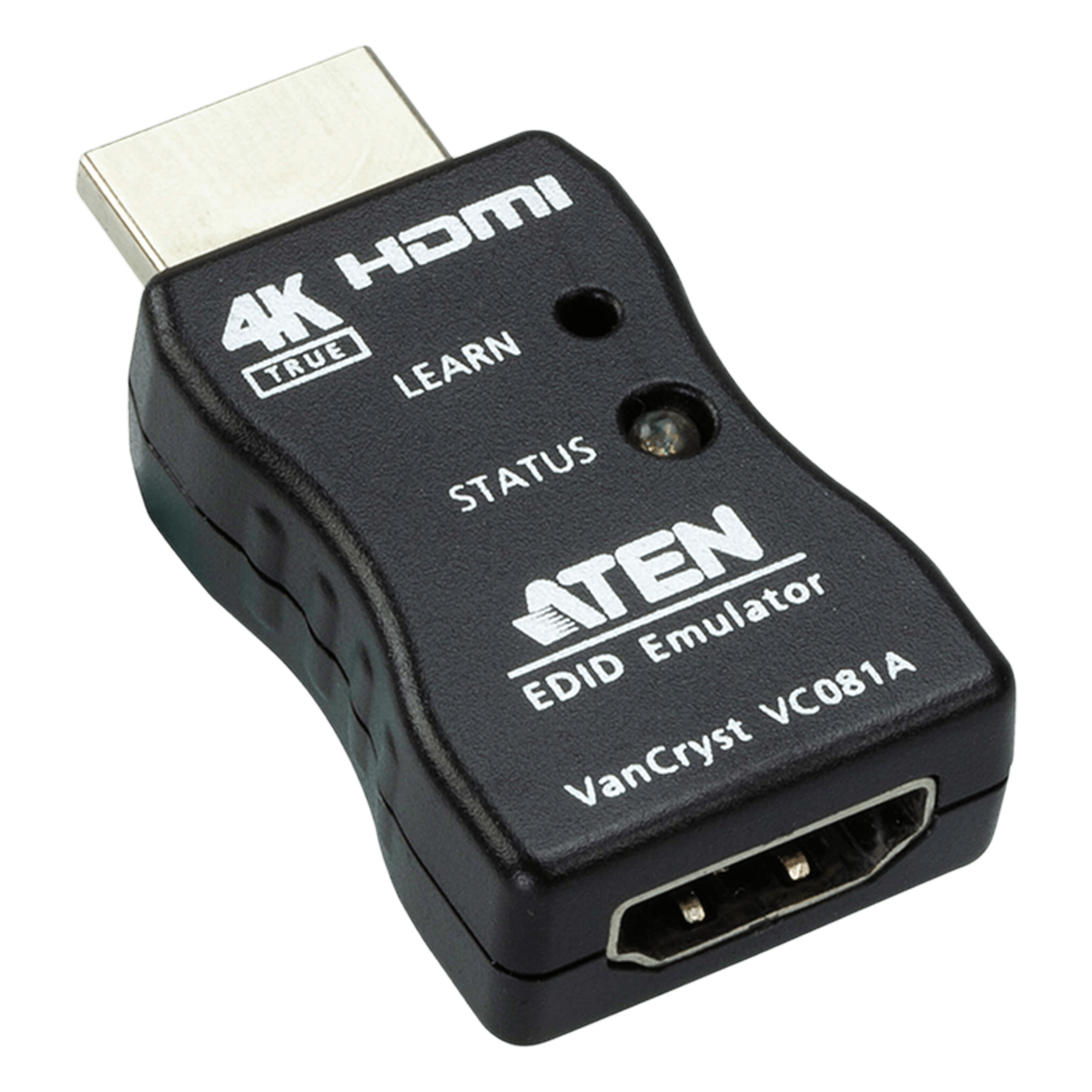 Emulador EDID HDMI / 4K UHD 3840x2160@60Hz 4:4:4 / Almacenamiento EDID / Interruptor de Aprendizaje / Diseño Compacto — ATEN · SKU VC081A