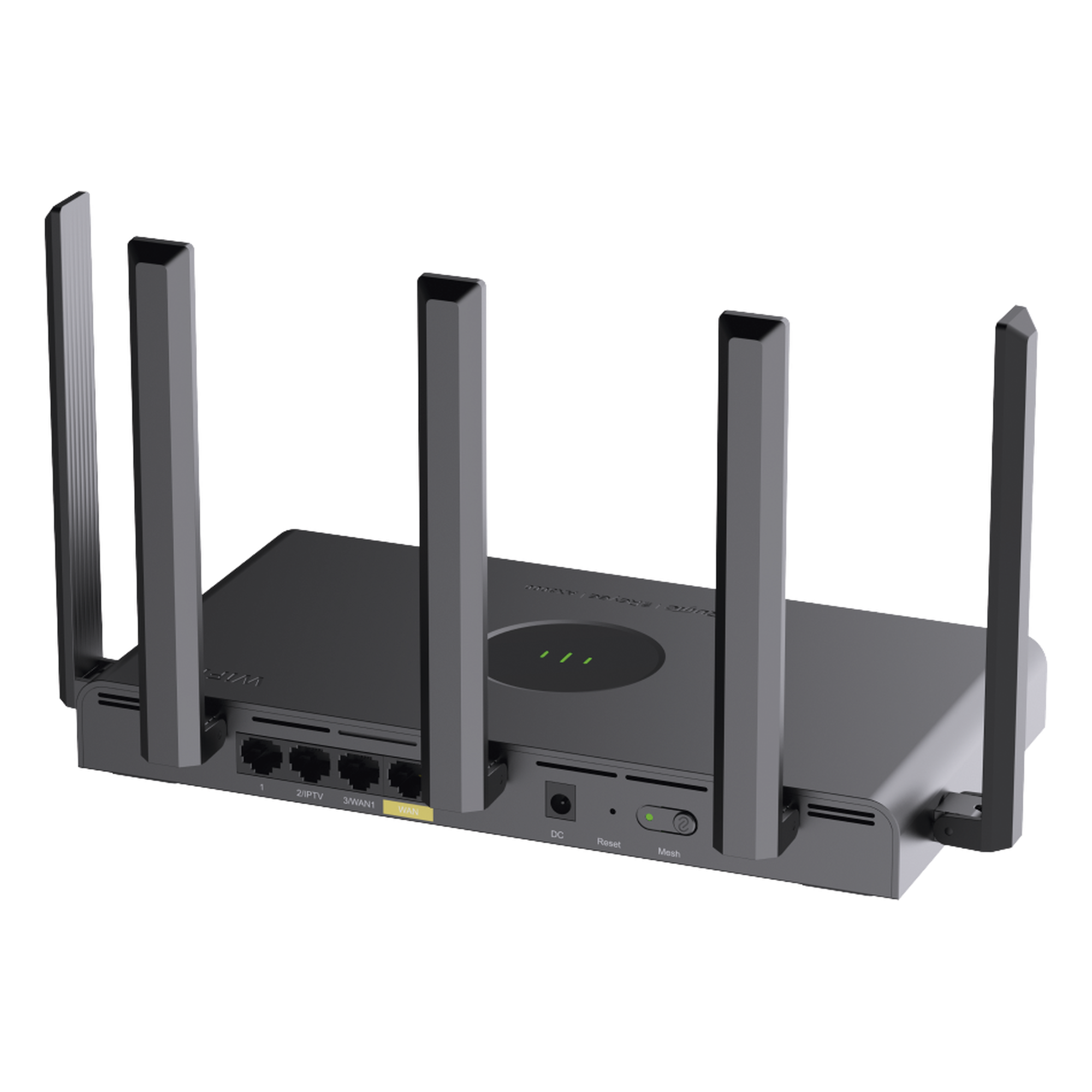 Router Wi-Fi 6 / Dual Band 2976 Mbps / 5 Antenas 5 dBi / 192 Usuarios Concurrentes / Dual WAN Gigabit / Mesh Integrado