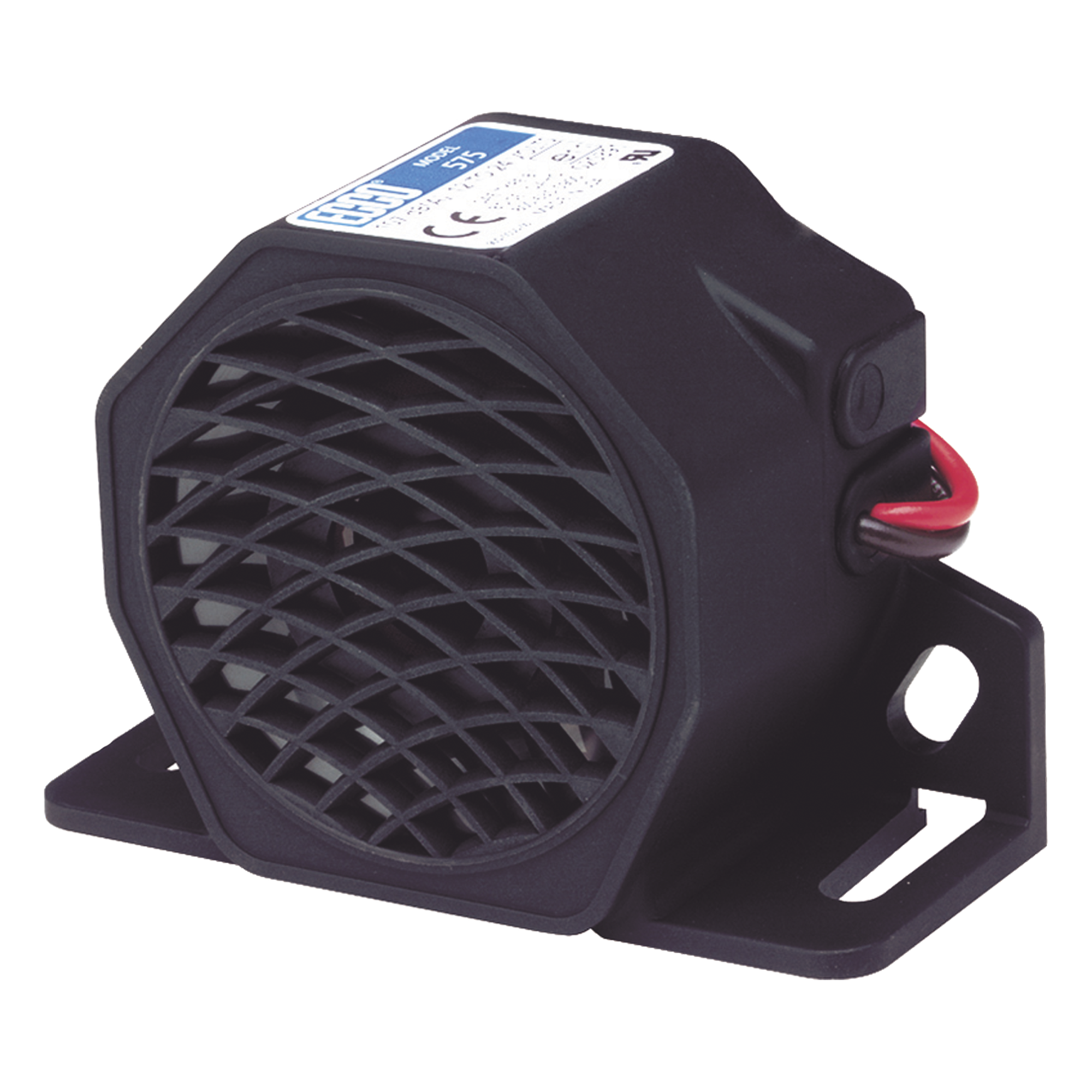 Alarma de Reversa Vehicular / 107 dBA / 12-24 VDC / Sensor de Ruido Ambiental / Nylon Reforzado con Fibra de Vidrio / -40 °F a 185 °F (-40 °C a 85 °C) — ECCO · SKU X-575