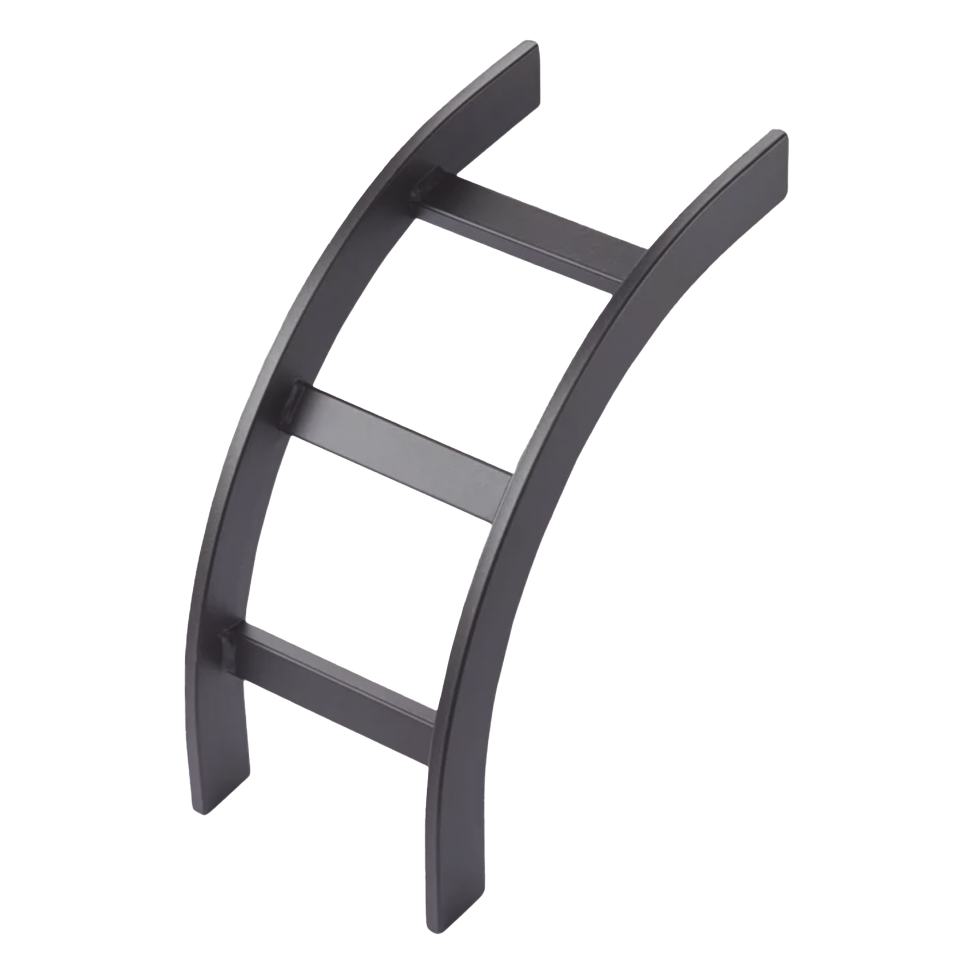 Accesorio de Escalerilla Curva Vertical Interior / 12 in (305 mm) Ancho / Acero Tubular 1-1/2 x 3/8 in / RAL 9005 Negro — HOFFMAN · SKU LIB12BLK