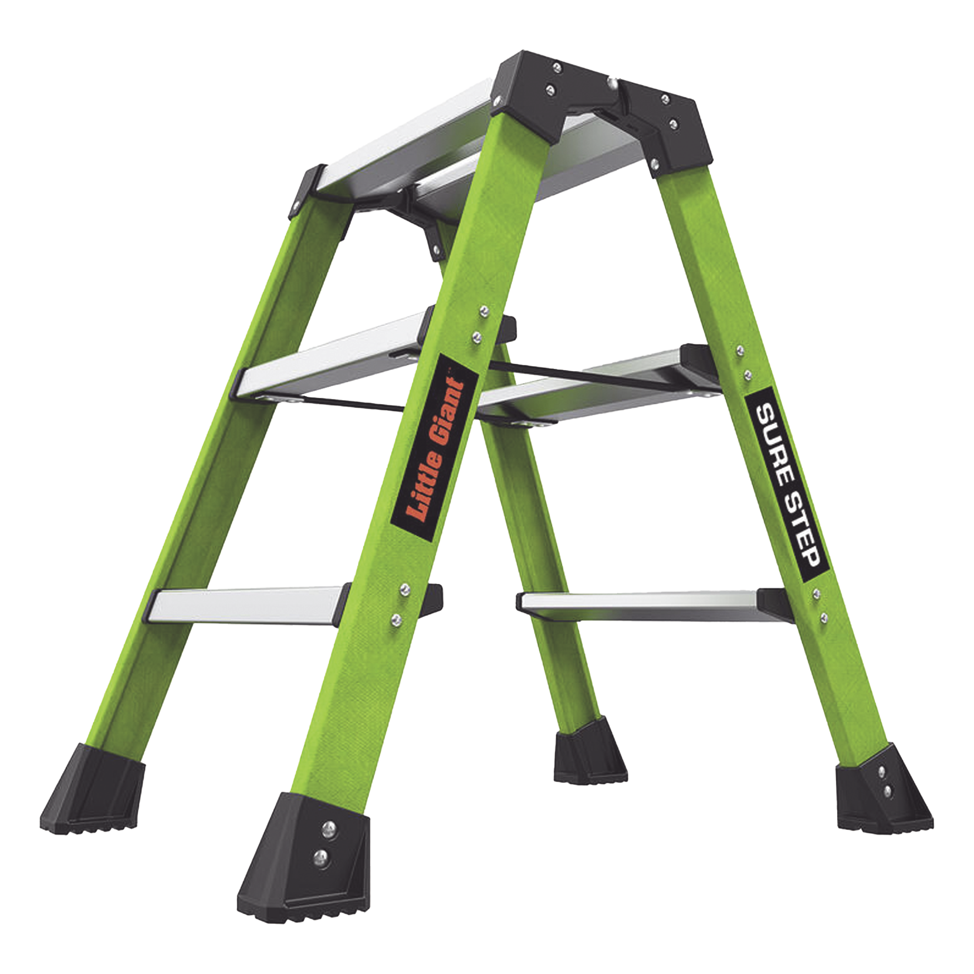 Taburete de Fibra de Vidrio / 2 Peldaños / Capacidad 170 kg (375 lbs) / Clasificación IAA / Plataforma 19x36 cm