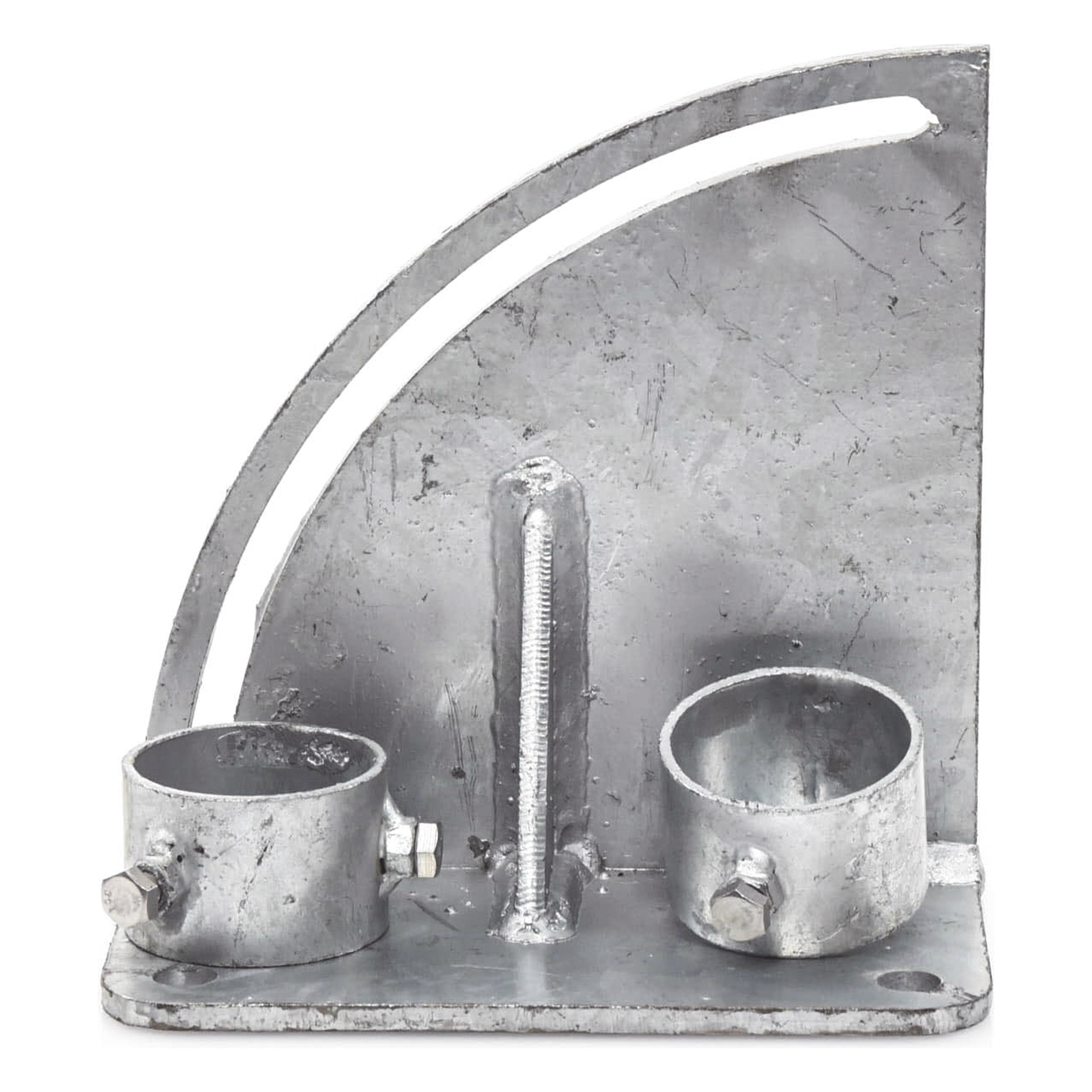 Base para Mástil / Ajuste de Ángulo 0° a 60° / Acero Galvanizado / Mástil 1