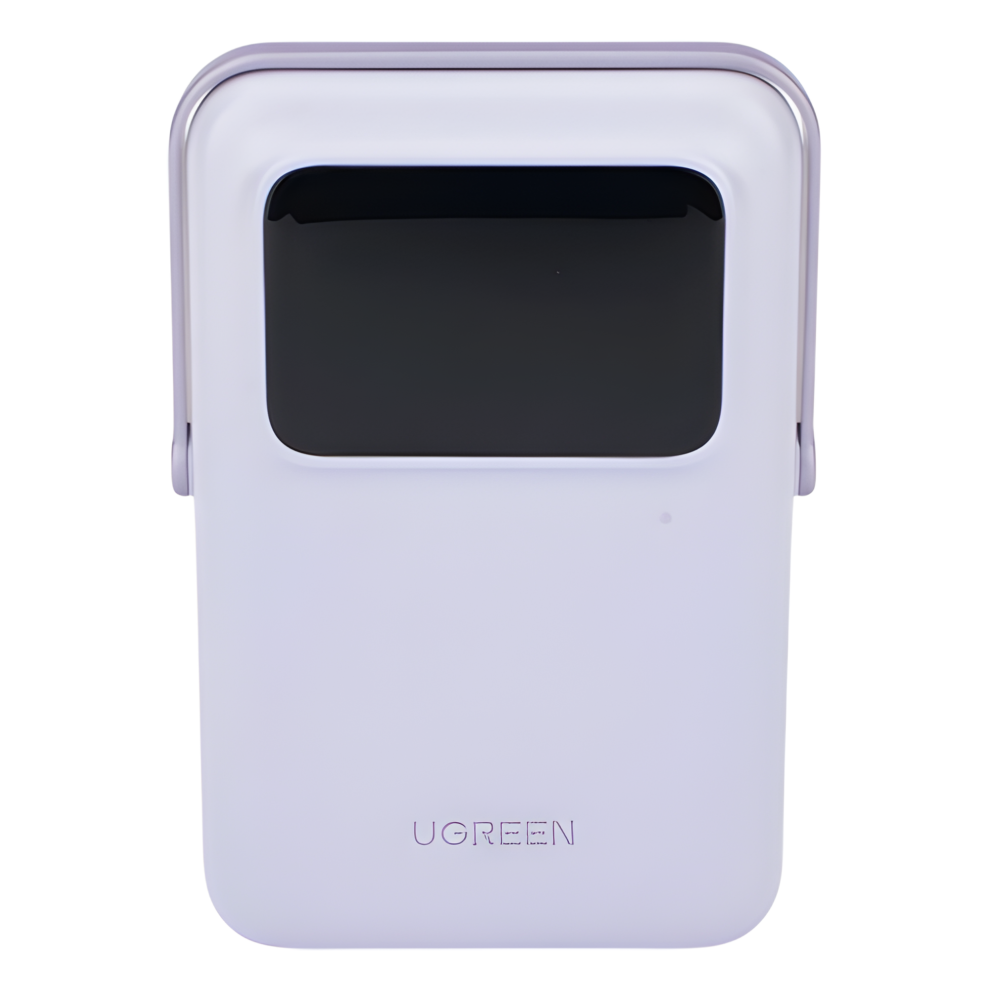Power Bank Serie UNO Inalambrico | 10000mAh | 7.5W/20W  |  Con Emojis de Estado | Carga Rápida USB-C Bidireccional  | Pantalla TFT  Inteligente | Con Holder | Color Purple.