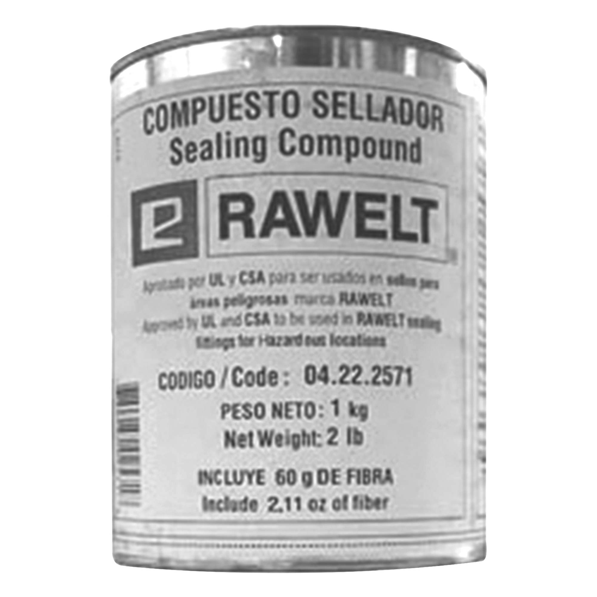 Compuesto sellador / 1 kg / Adhesión metal y plástico / -40°C a 120°C / Secado <3 horas / Sin solventes — RAWELT · SKU CE-2571