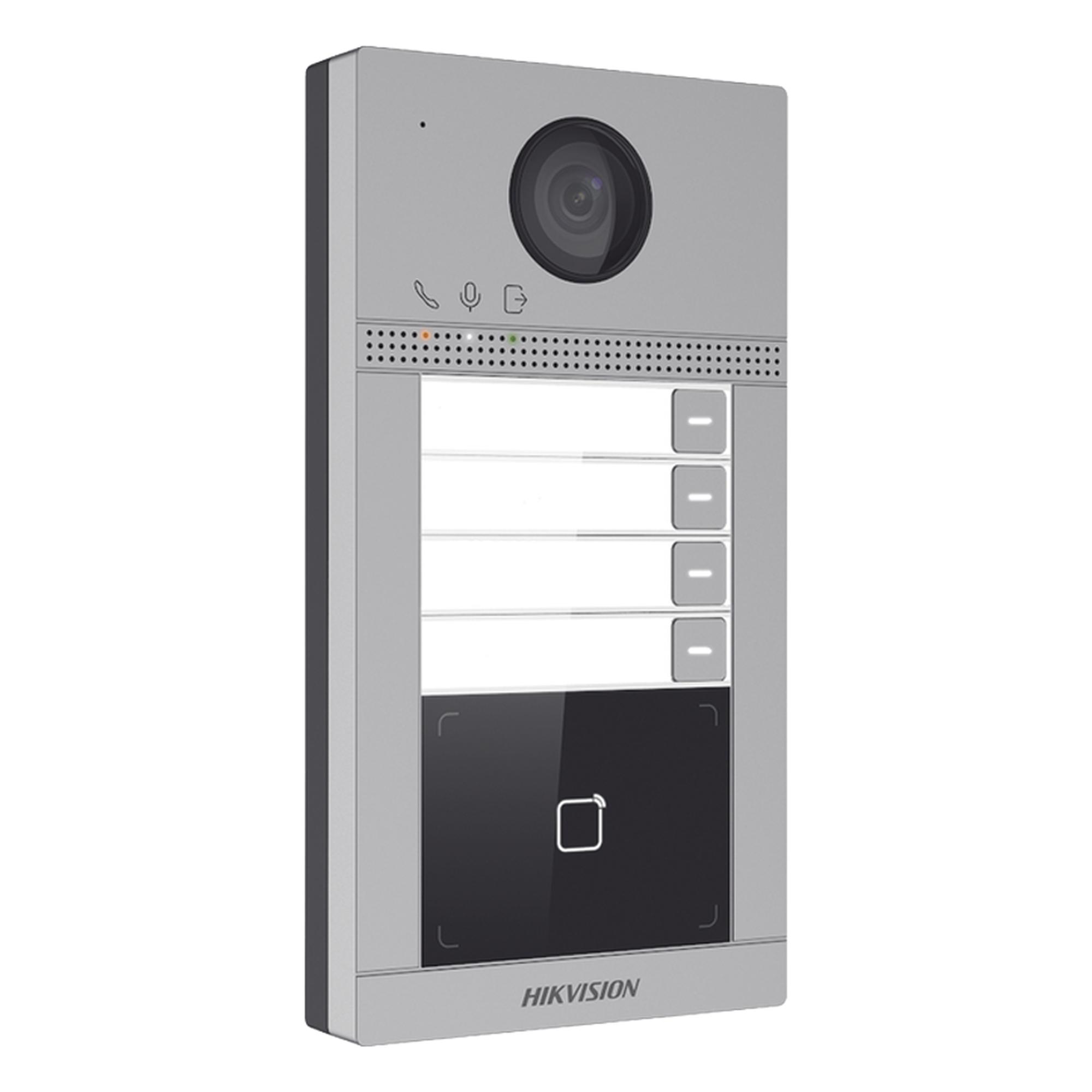 Videoportero IP / 2 Megapixel / PoE / IP65 + IK08 / 4 Departamentos / Apertura con Tarjeta / 2 Puertas / 6 Monitores / 129° / IR 3m — HIKVISION · SKU DS-KV8413-WME1(C)