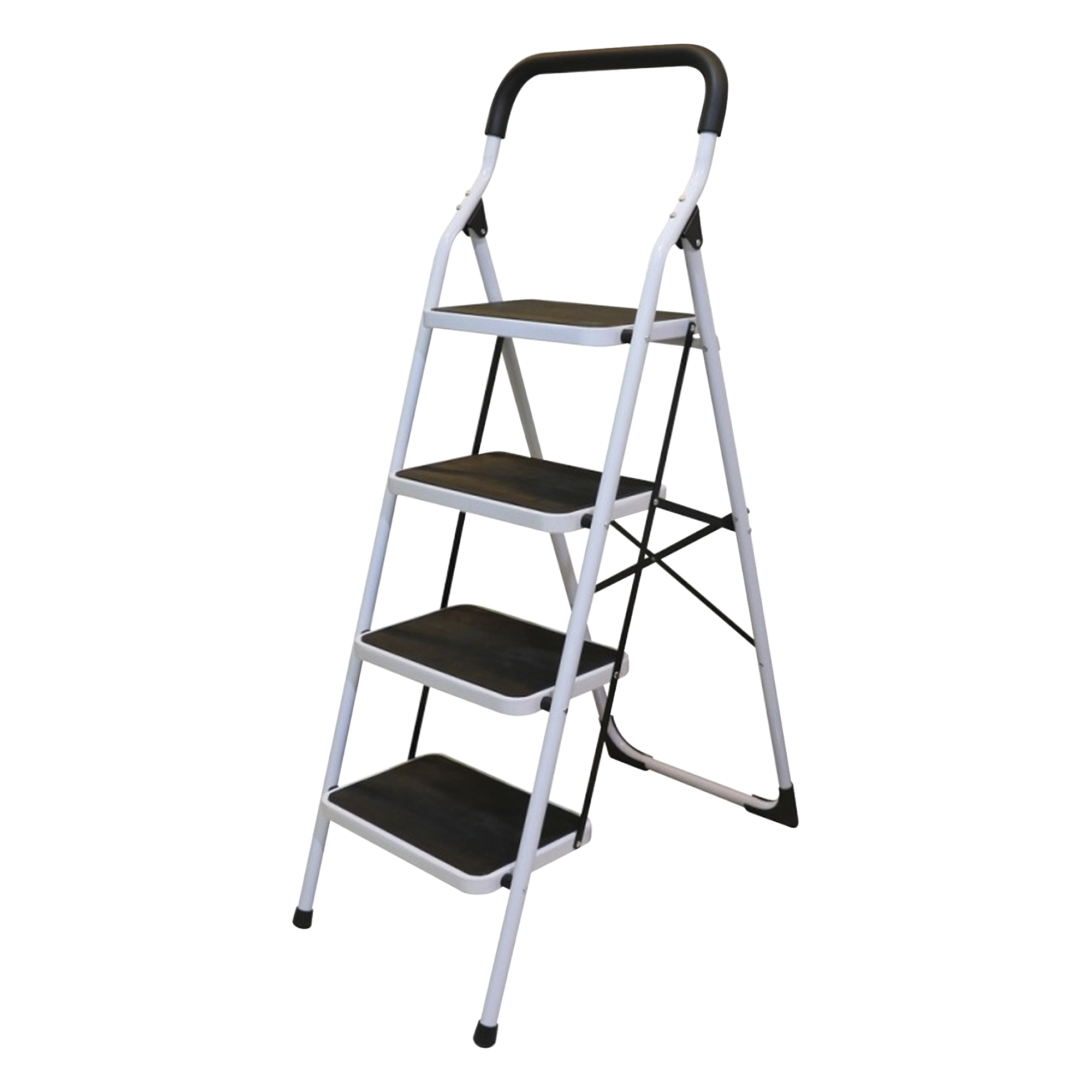 Escalera plegable tipo taburete / Acero / 1.37 m (4.5 ft) / Capacidad 160 kg — SURTEK · SKU SYS-ETT-4