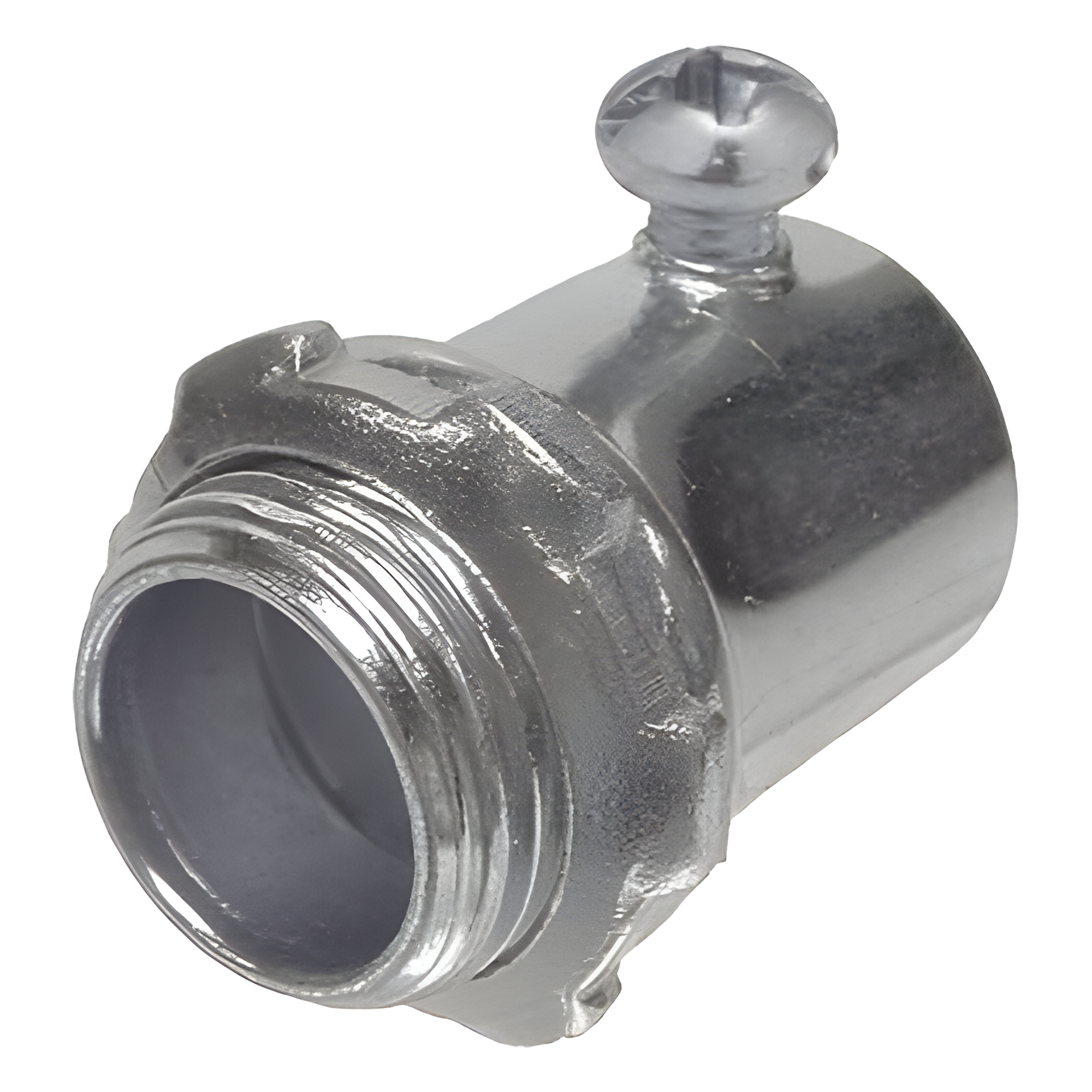 Conector para Pared Delgada / 1 1/4" (32 mm) / Tornillo de Fijación / Acero / 2.27" x 2.03" x 2.27" (57.65 x 51.56 x 57.15 mm) — RACO · SKU HUB-2005