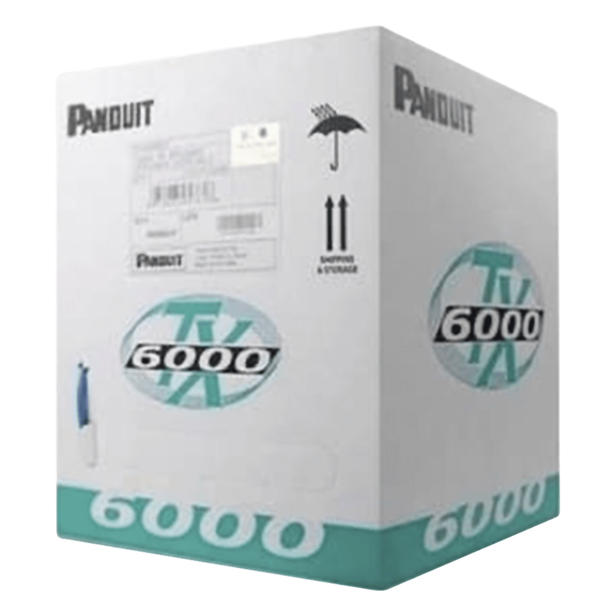 Cable UTP / Cat 6 Mejorado / 23 AWG / 305 m (1000 ft) / 4 Pares / PVC CM / Reelex — PANDUIT · SKU PUC6004RD-FE