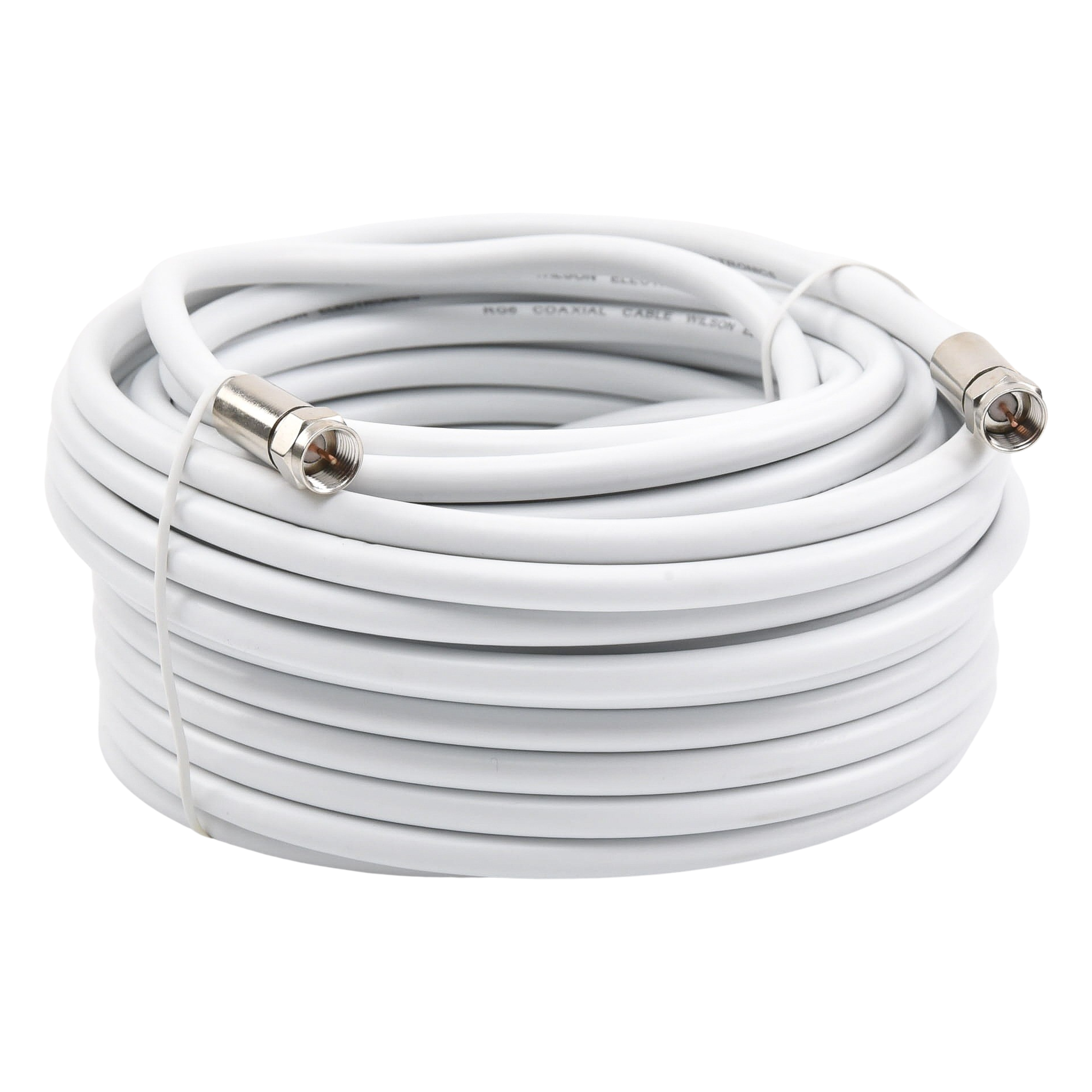 Jumper Coaxial / RG-6 / 15.24 m (50 pies) / 75 Ohm / Conectores F Macho / Uso Interior y Exterior