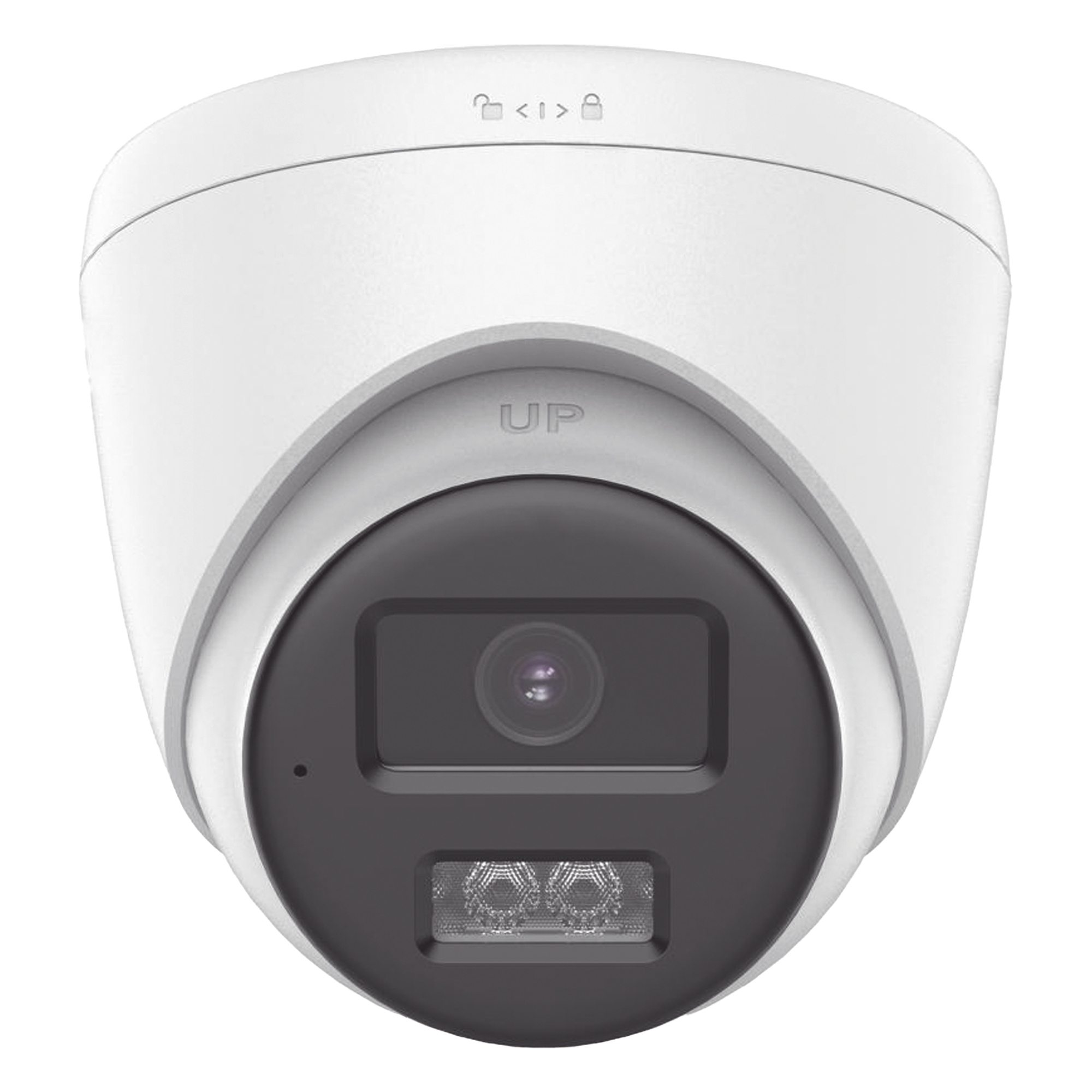 [Audio Bidireccional + Dual Light + ColorVu] Turret TURBOHD 2 Megapixel (1080p) / Lente 2.8 mm / 40 mts IR EXIR + 40 mts Luz Blanca / Micrófono y Bocina Integrado / Exterior IP67 / dWDR