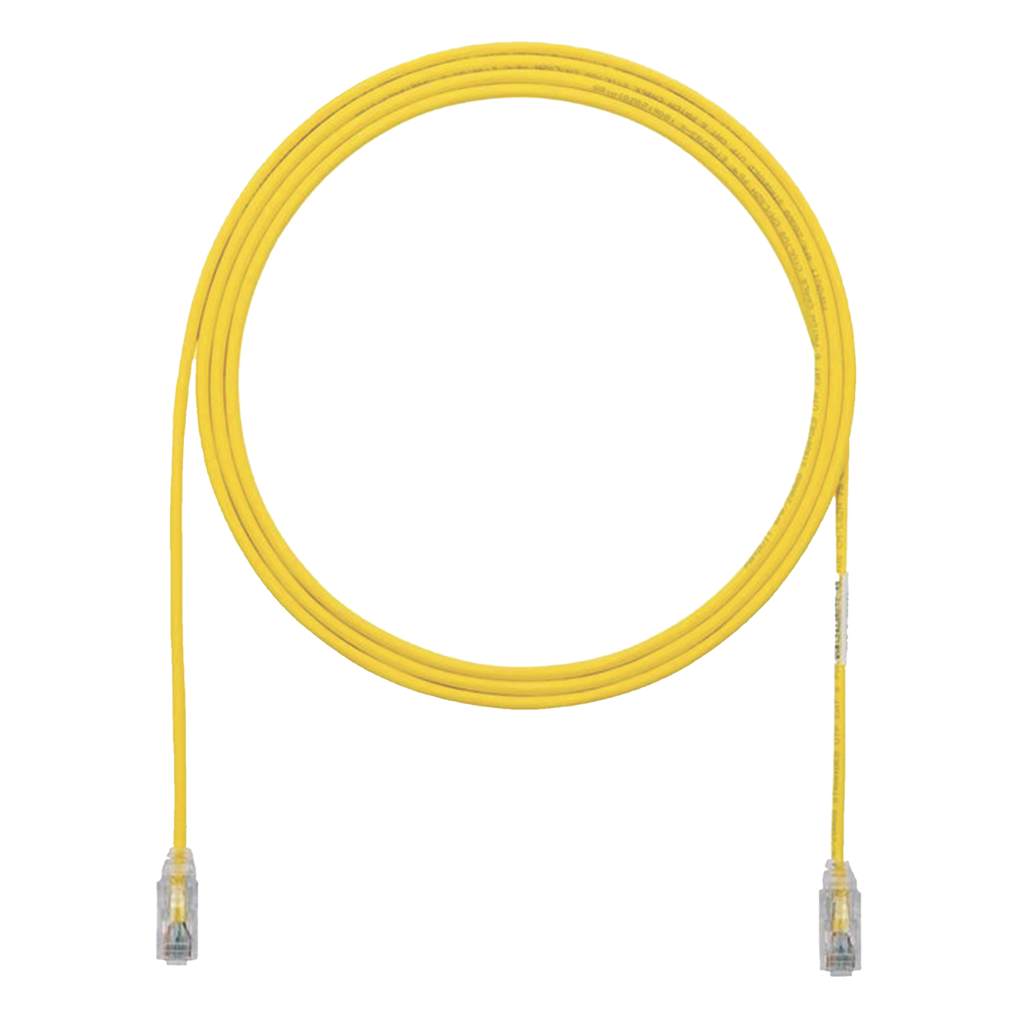 Cable de Parcheo Cat6 UTP / 28AWG Diámetro Reducido / 0.3 m (1 Pie) / Amarillo / Doble Clasificación CM/LSZH — PANDUIT · SKU UTP28SP1YL
