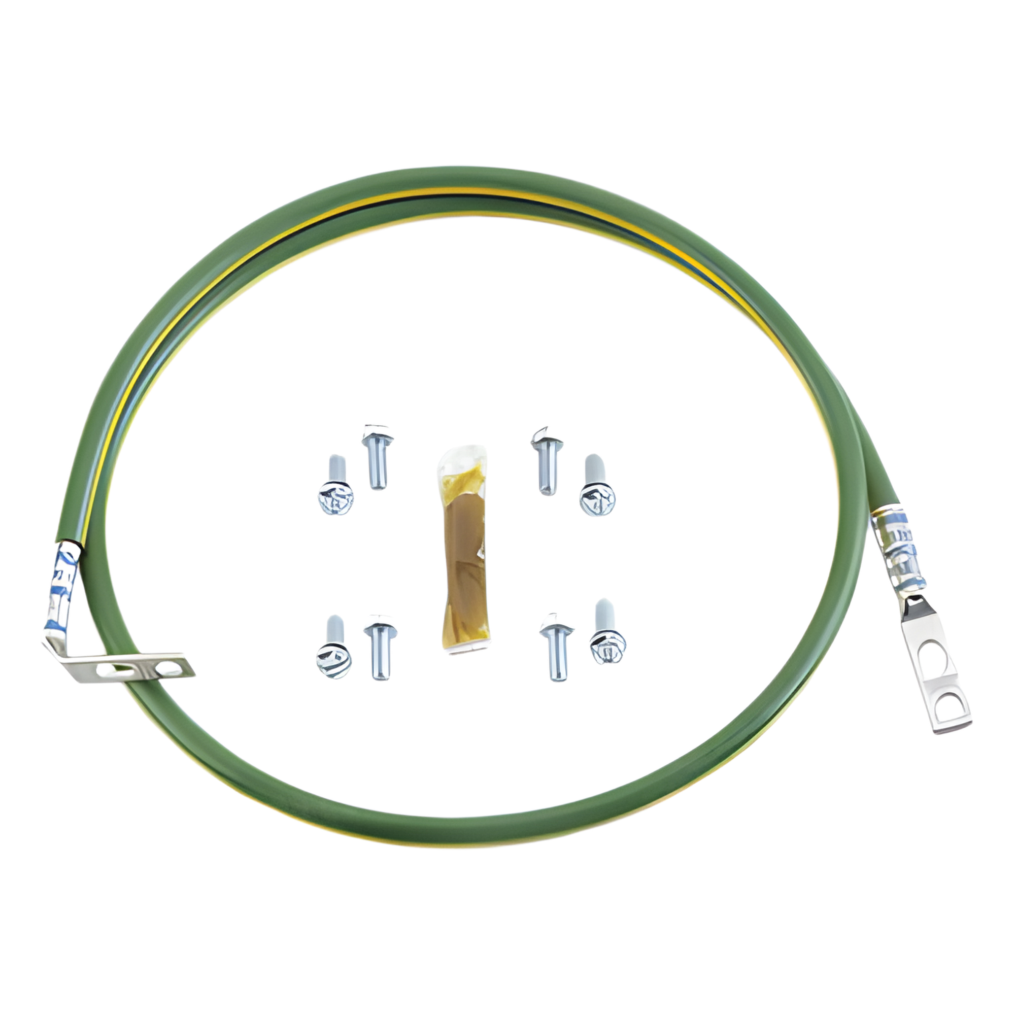 Jumper de Aterrizaje / 10 AWG (6mm²) / Terminal 90° / 0.61m (2ft) / Cobre-Aluminio — PANDUIT · SKU RGEJ1024PFY