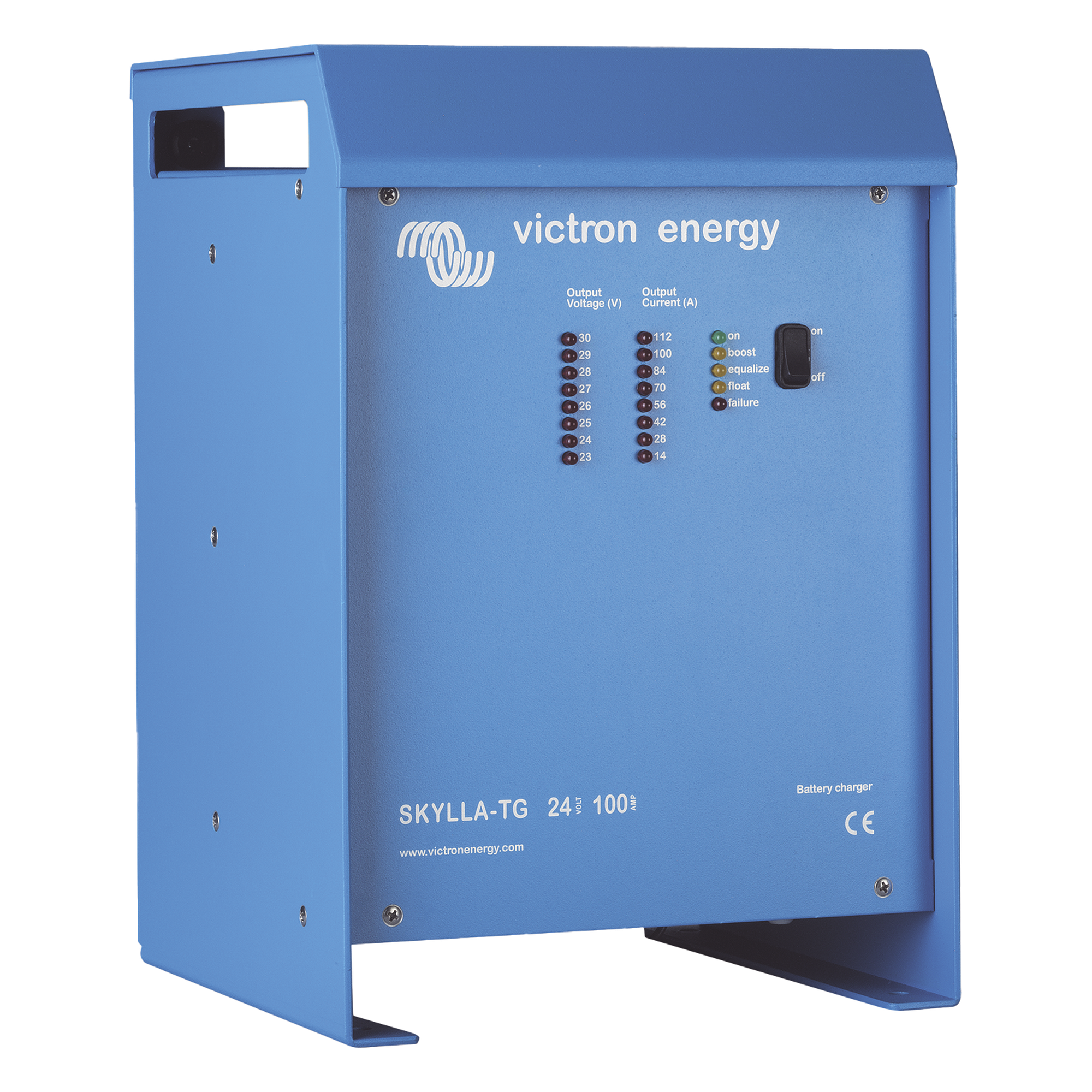 Cargador de Baterías Marino / 24 V / 100 A / Bancos 500 a 1000 Ah / Entrada Universal 90-265 VCA / 90-400 VCC / Homologación Germanischer Lloyd / IEC 60945-2002 — VICTRON ENERGY · SKU CSTG24/100