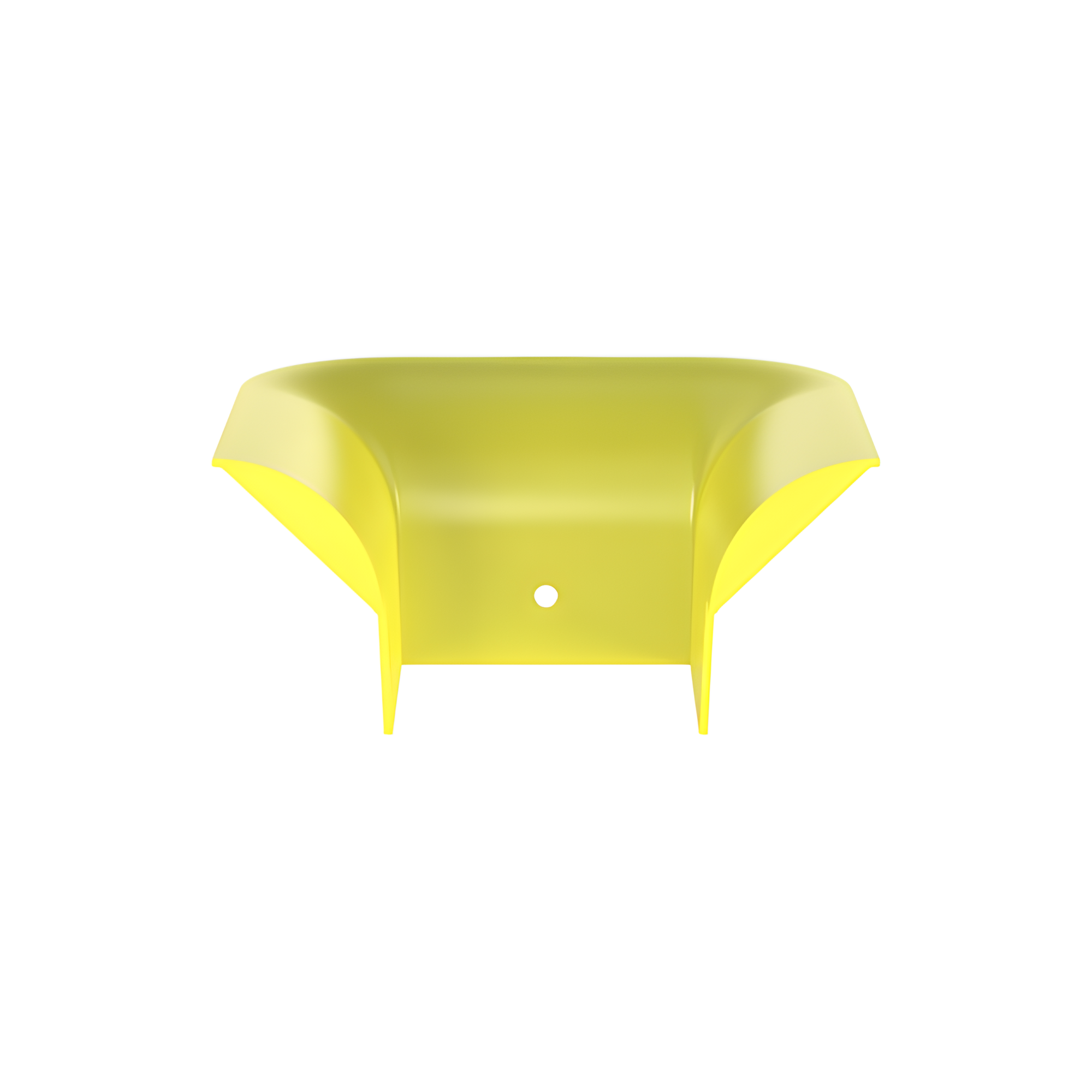 Accesorio de Control de Radio de Curvatura / 2' (50.8 mm) / Policarbonato/ABS / 3.75' x 3.75' x 7.93' (95.2x95.2x201.4 mm) / Amarillo — PANDUIT · SKU FTR4X4LYL