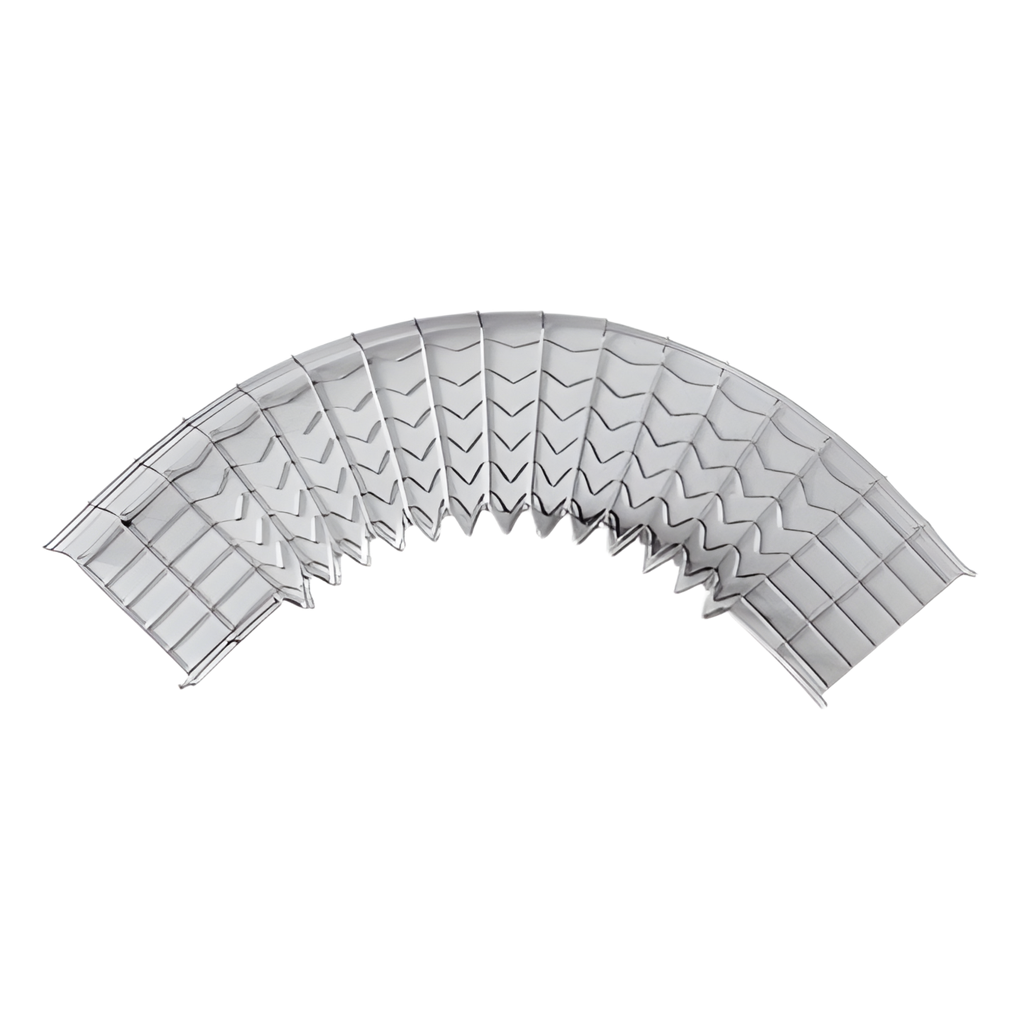 Curva Pre-Fabricada Horizontal / 90° / 33 mm Peralte / 150 mm Ancho / Electro Zinc 15-20 micras / Uso Interior — CHAROFIL · SKU CH-C90-33/150EZ