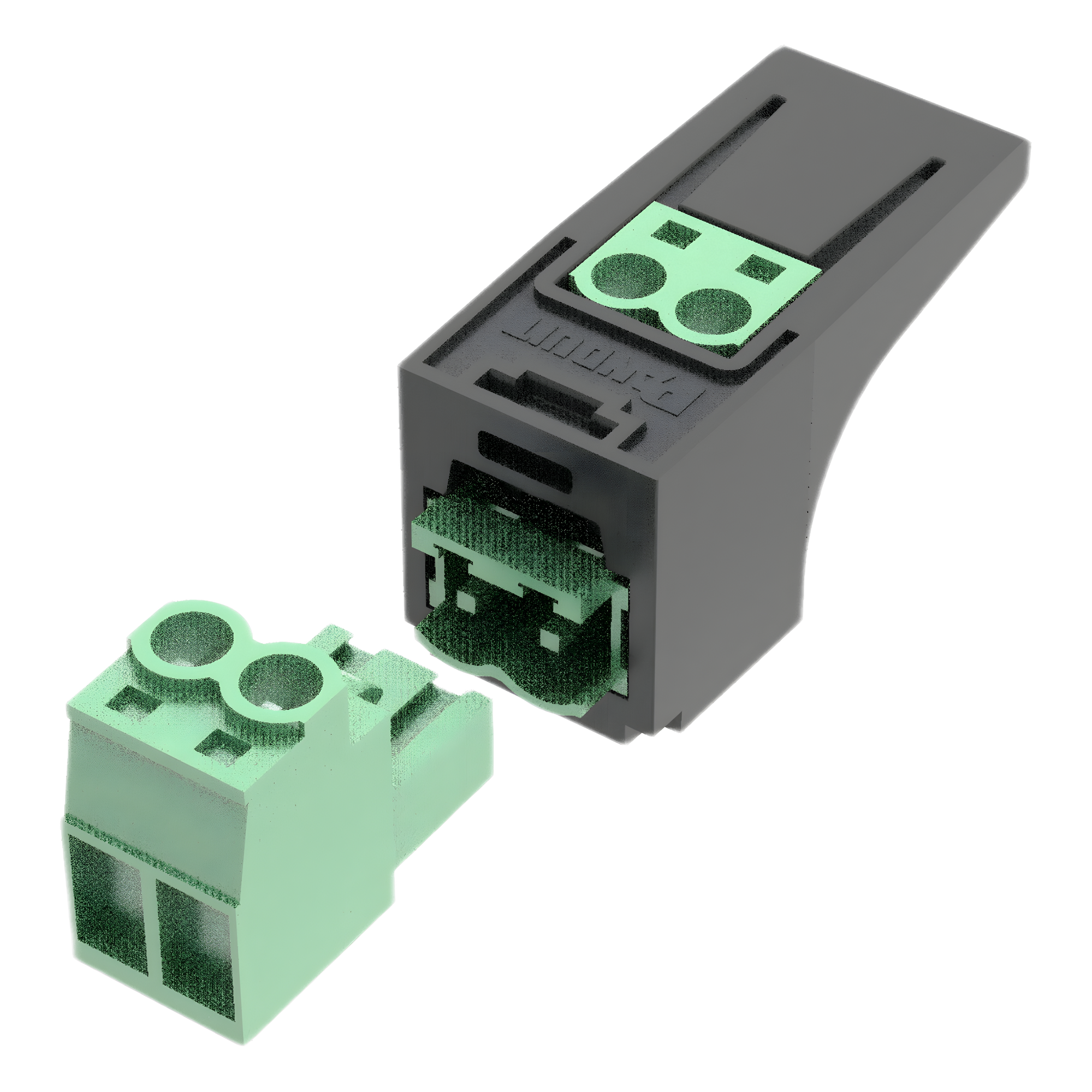 Conector Eléctrico Mini-Com / Compatible 26-12 AWG / Cable FMPS / Diseño Compacto / Color Verde — PANDUIT · SKU PXM1ARGRBL