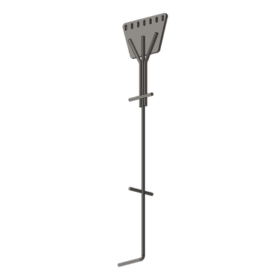 Ancla de Piso Tipo Paleta / 7 Orificios / Varilla 1" / Placa 3/4" / Altura 210 cm (6.9 ft) / Galvanizado por Inmersión — SYSCOM TOWERS · SKU SAZ-90G-7R