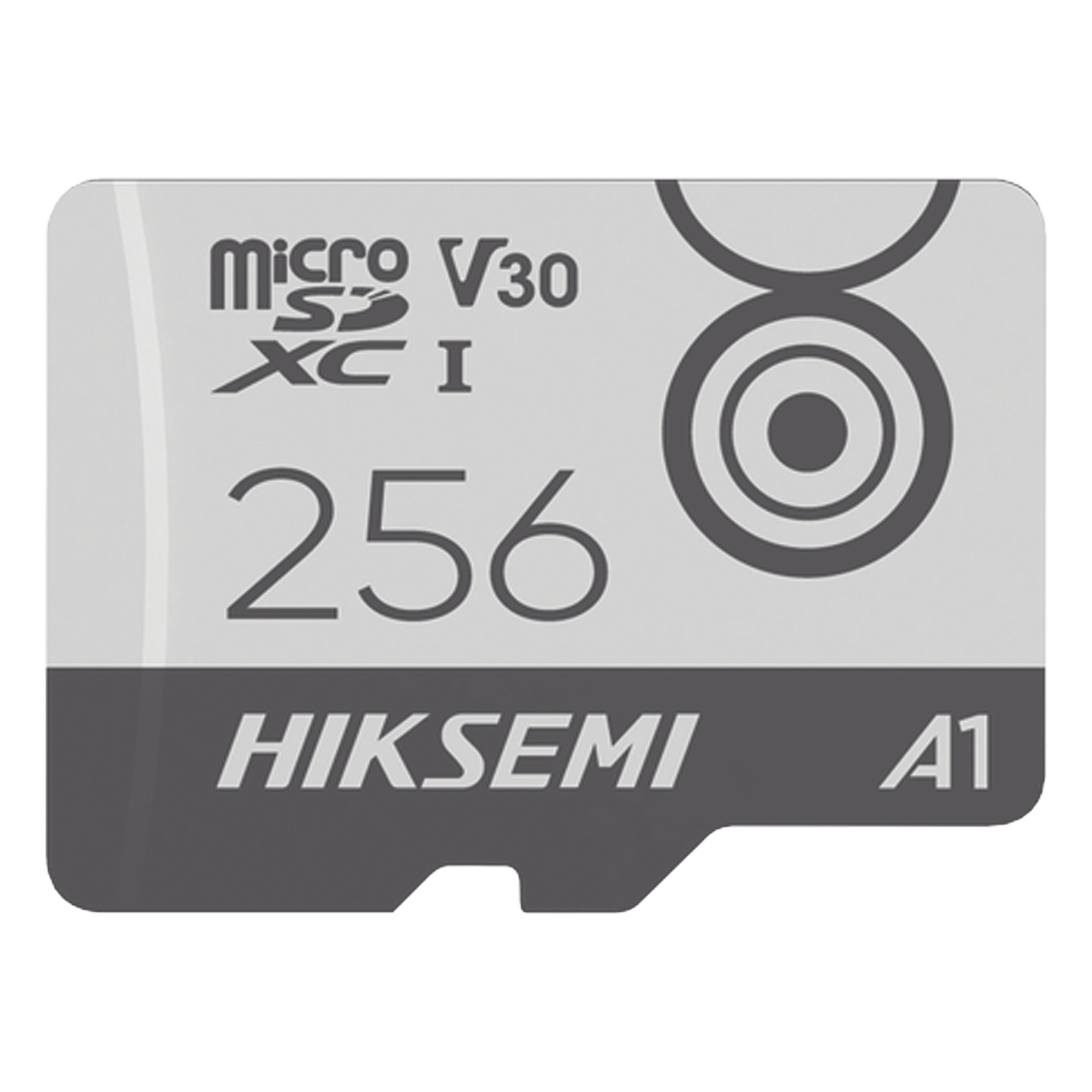 Tarjeta MicroSD / 256 GB / Lectura 100 MB/s / Escritura 90 MB/s / Clase 10 U3 V30 / TLC NAND / Rango -25°C a 85°C / Grabación 4K Móvil 24/7 — HIKSEMI by HIKVISION · SKU HS-TF-M1/256G