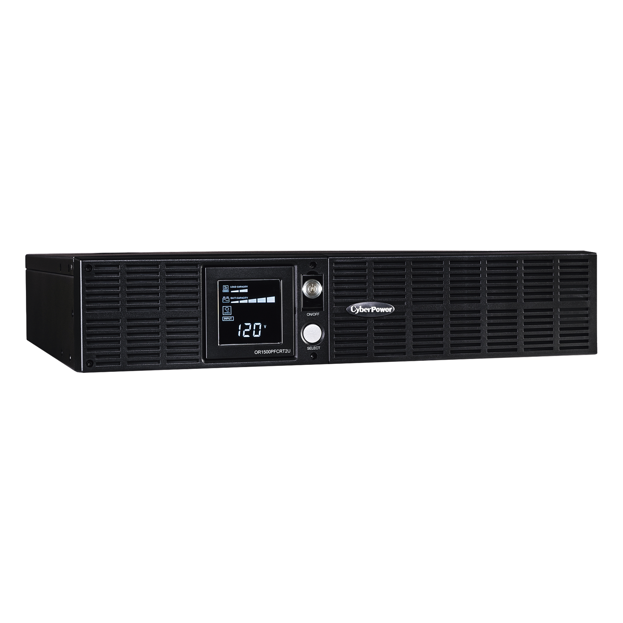 UPS Línea Interactiva / 1500 VA / 1050 W / Onda Senoidal Pura / 8 Tomas NEMA 5-15R / Torre o Rack 2 UR / AVR 88-139 V / Protección RJ11/RJ45 — CYBERPOWER · SKU OR1500PFCRT2U