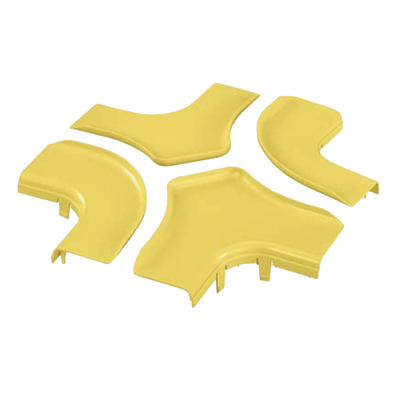Tapa para Accesorio de 4 Vías Horizontal / Curvatura 90° / Radio 50.8 mm (2 in) / ABS / 368.3 mm (14.5 in) x 368.3 mm (14.5 in) / Amarillo — PANDUIT · SKU FRFWCSC6LYL