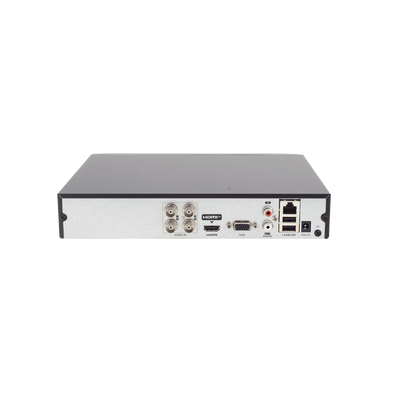 DVR Pentahíbrido / 6 Canales / 4 TURBOHD + 2 IP / 3K Lite / Audio Bidireccional Coaxitron / AcuSense / H.265+ / 1 Bahía HDD 10 TB