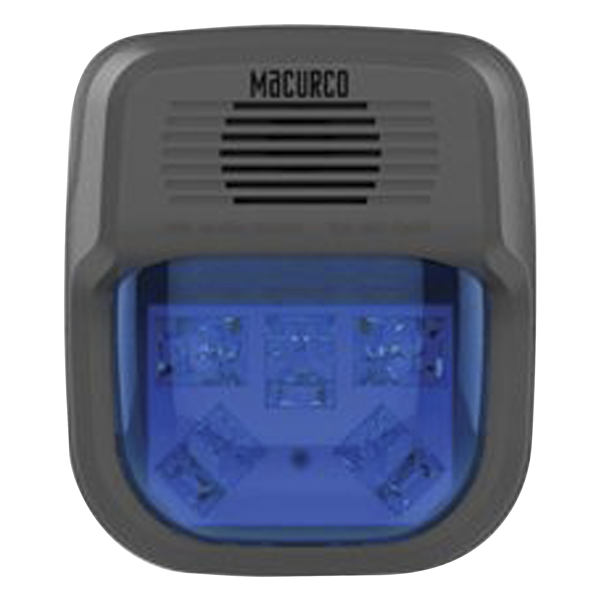 Sirena Estroboscópica / 15-110 cd Ajustable / 16-33 VDC / Montaje Superficie o Embutido / Compatible Paneles DVP-120 y Detectores Serie 6/12 — MACURCO - AERIONICS · SKU HS-B-HORN
