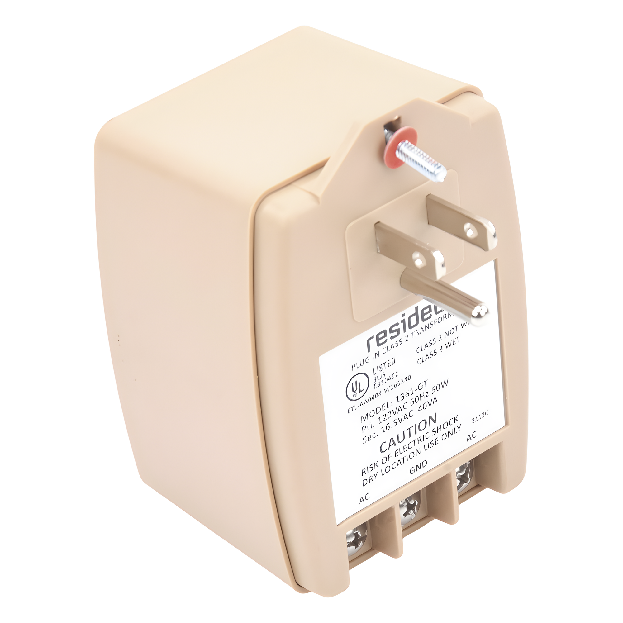 Transformador de 16.5 Vca 40 VA para paneles de alarma y comunicadores de seguridad