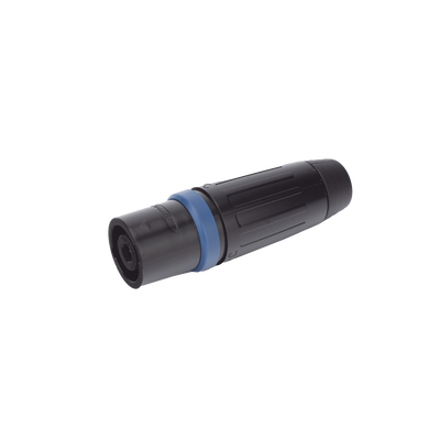 Speakon Conector de cable macho de 4 polos, carcasa negra, cable AWG10,  30A