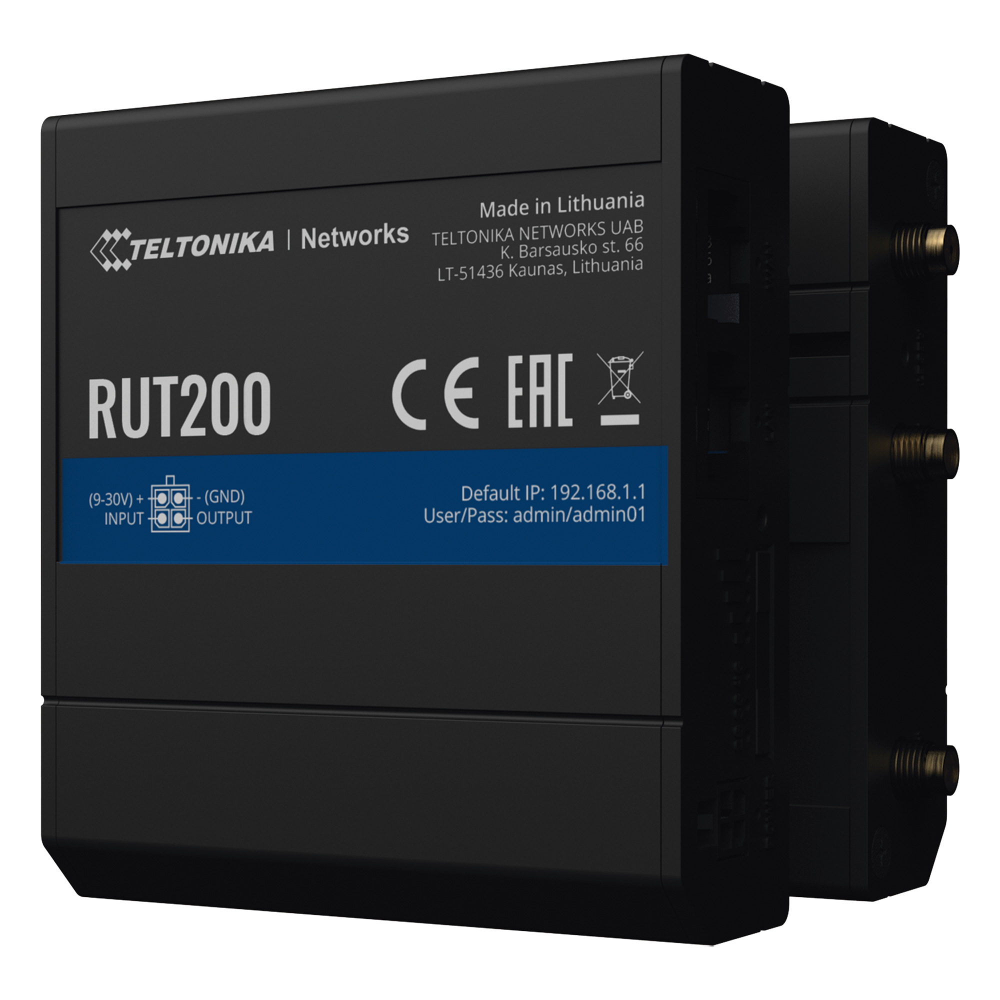 Router Industrial LTE 4G / 150 Mbps Cat 4 / 2 Puertos Ethernet 10/100 / WiFi 2.4 GHz / Montaje Riel DIN / -40°C a 75°C (-40°F a 167°F)