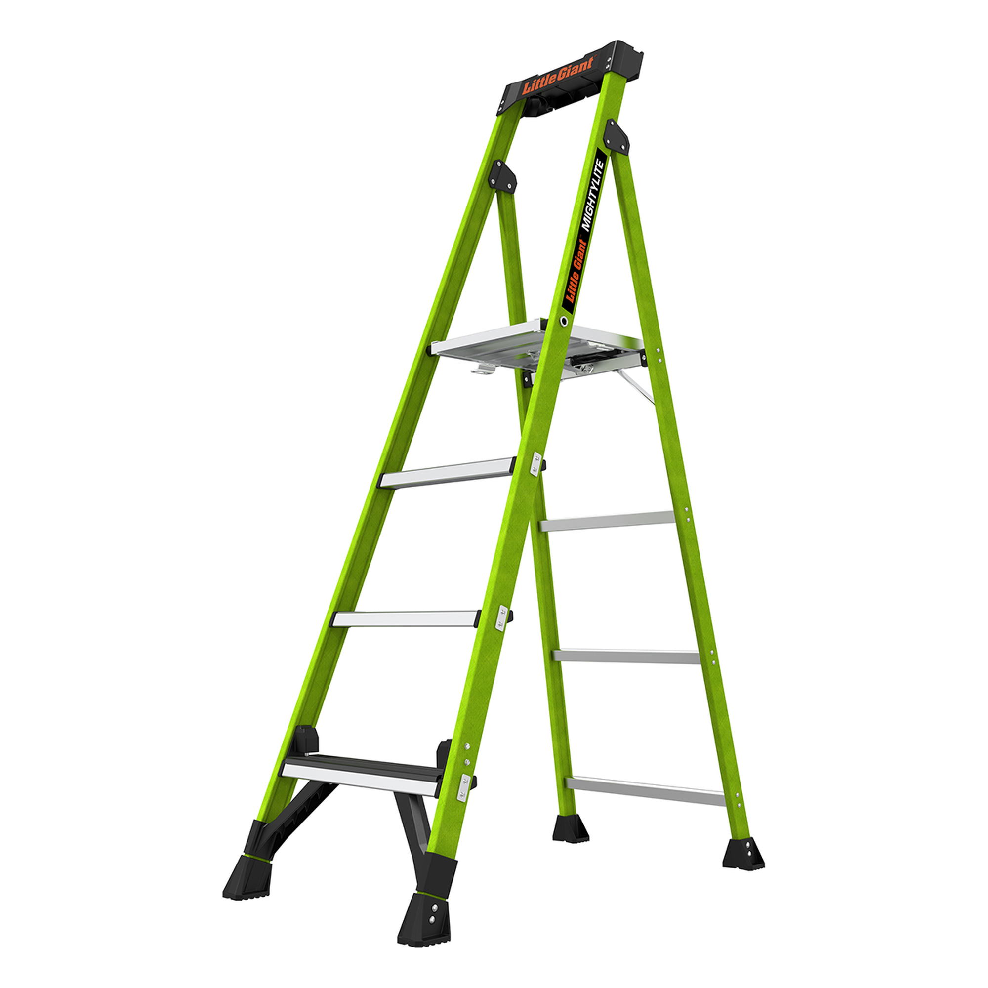 Escalera de Aluminio + Fibra de Vidrio de 1.8m con Soporte para Herramienta. !La Más Liviana del Mundo! (SKU:15406-001)