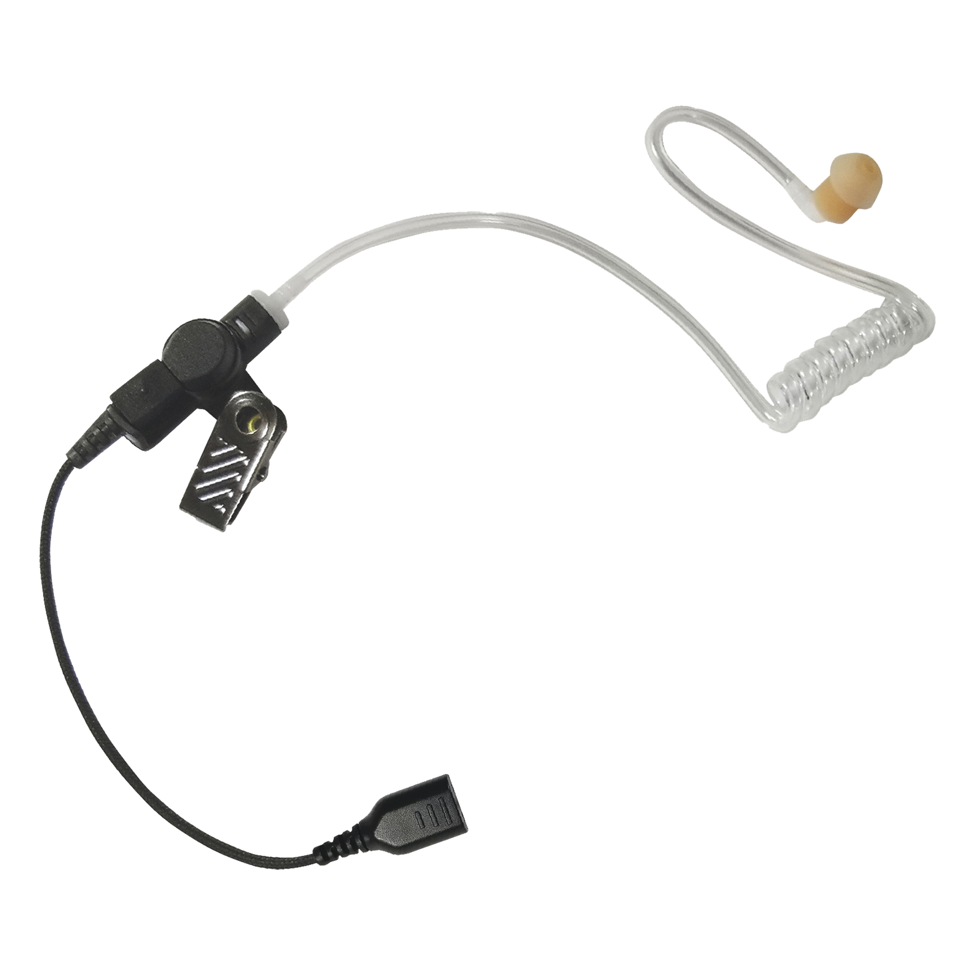 Auricular de Tubo Acústico / Cable de Fibra Trenzada / Conector SNAP Tipo Mirage / Inserto Auditivo Rosa — PRYME · SKU SNP-AT