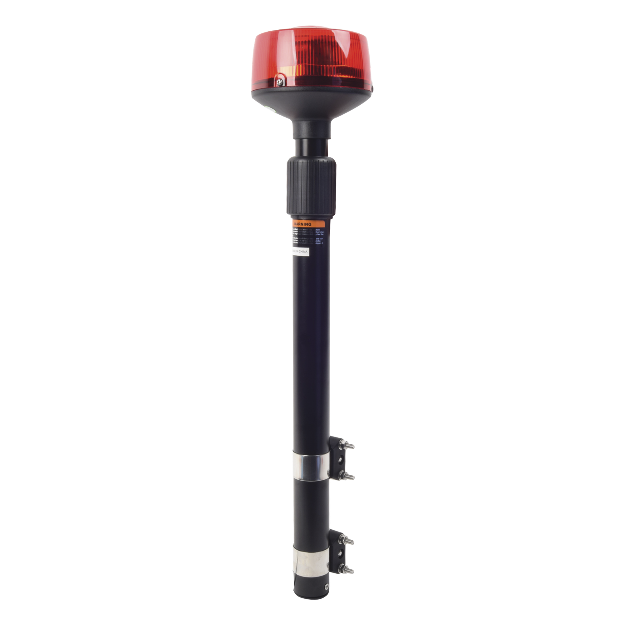 Luz Telescópica LED / 9 LED de 3W / 25 Patrones de Destello / 10-30 VCC / 3A Máx / 64-104 cm (2.1-3.4 ft) / Resistente a Vibraciones — EPCOM INDUSTRIAL SIGNALING · SKU XMWL100R