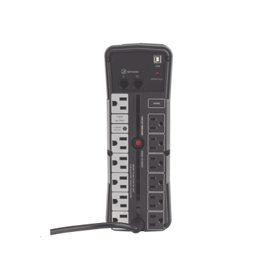 UPS Línea Interactiva / 1500 VA / 1000 W / Onda Senoidal Pura / 13 Salidas NEMA 5-15R / AVR 86-148 Vca / USB / RGB