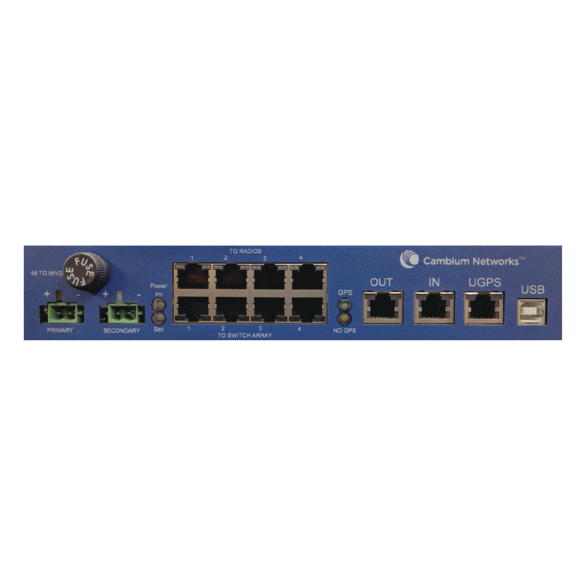 Módulo de Sincronización GPS / 4 Puertos Power Injector Gigabit / 29V y 56V / Integración de Datos y Alimentación — CAMBIUM NETWORKS · SKU C000000L556B