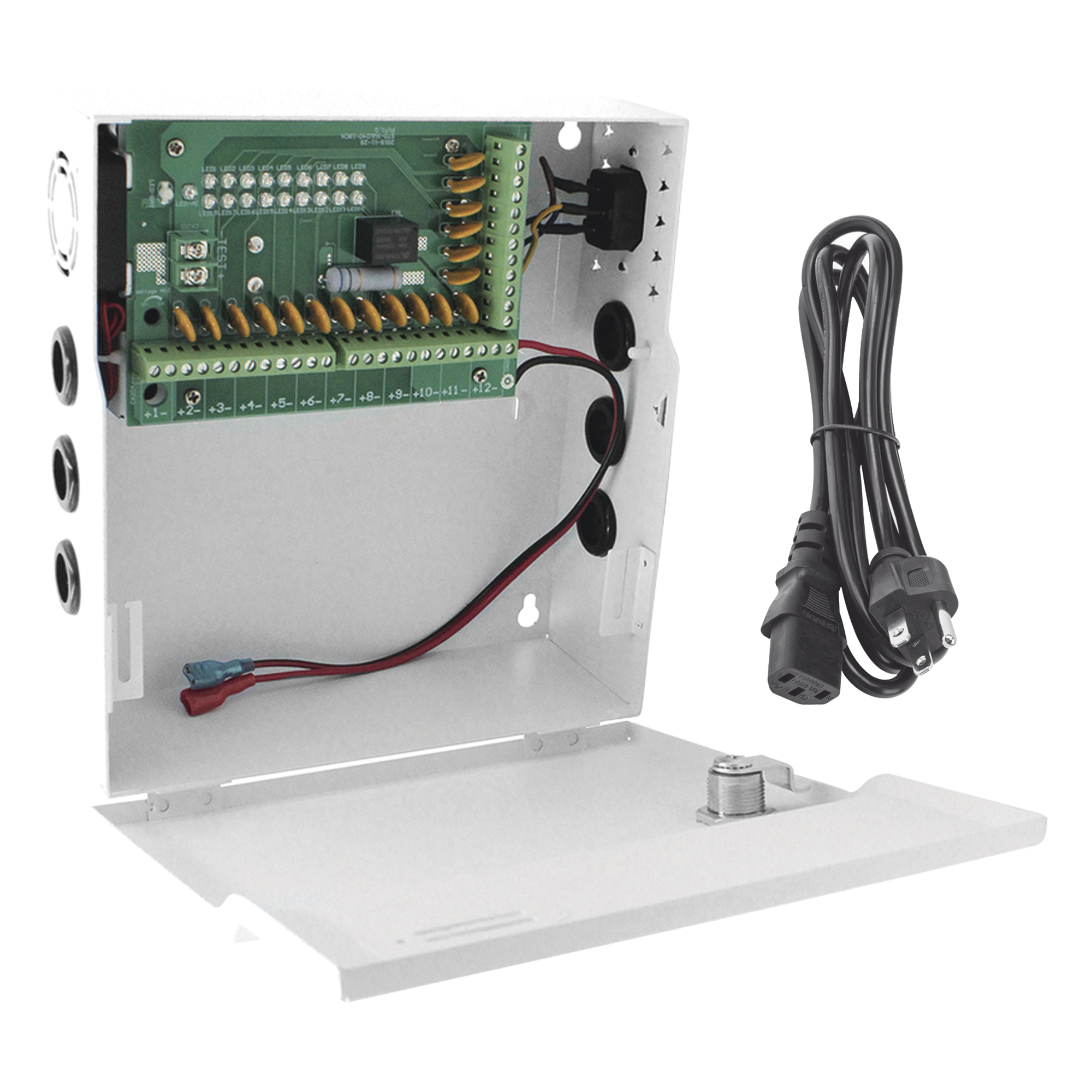 Fuente de Poder Profesional / 12 Vcc @ 20 A / 18 Canales / Entrada Universal 96-264 Vca / Protección de Batería 10.5 V — EPCOM POWERLINE · SKU PLK12DC20ABK