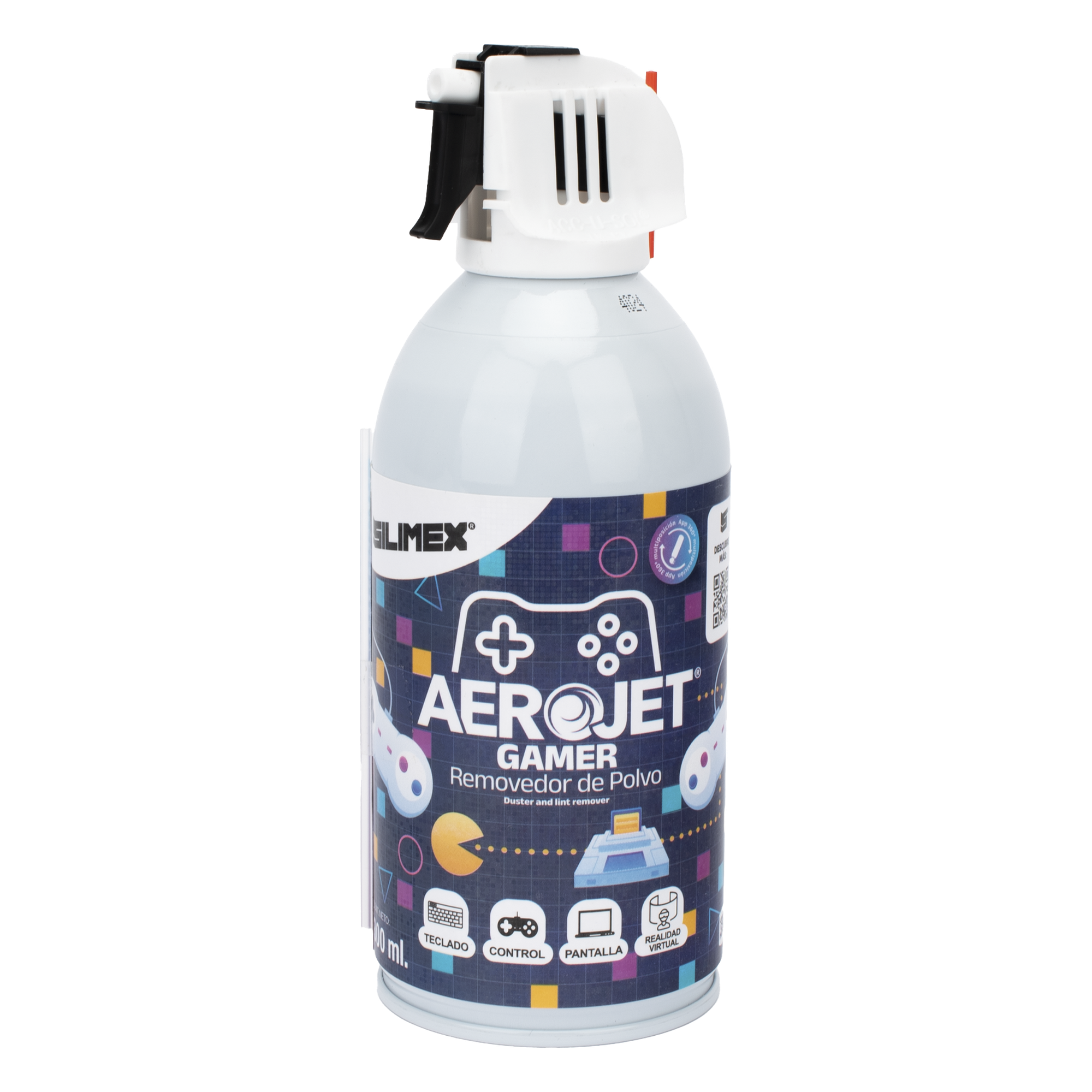 Removedor de Polvo / Válvula 360° / 90 PSI / 300 ml / Sin CFCs ni HCFCs — SILIMEX · SKU AEROJET-GAMER