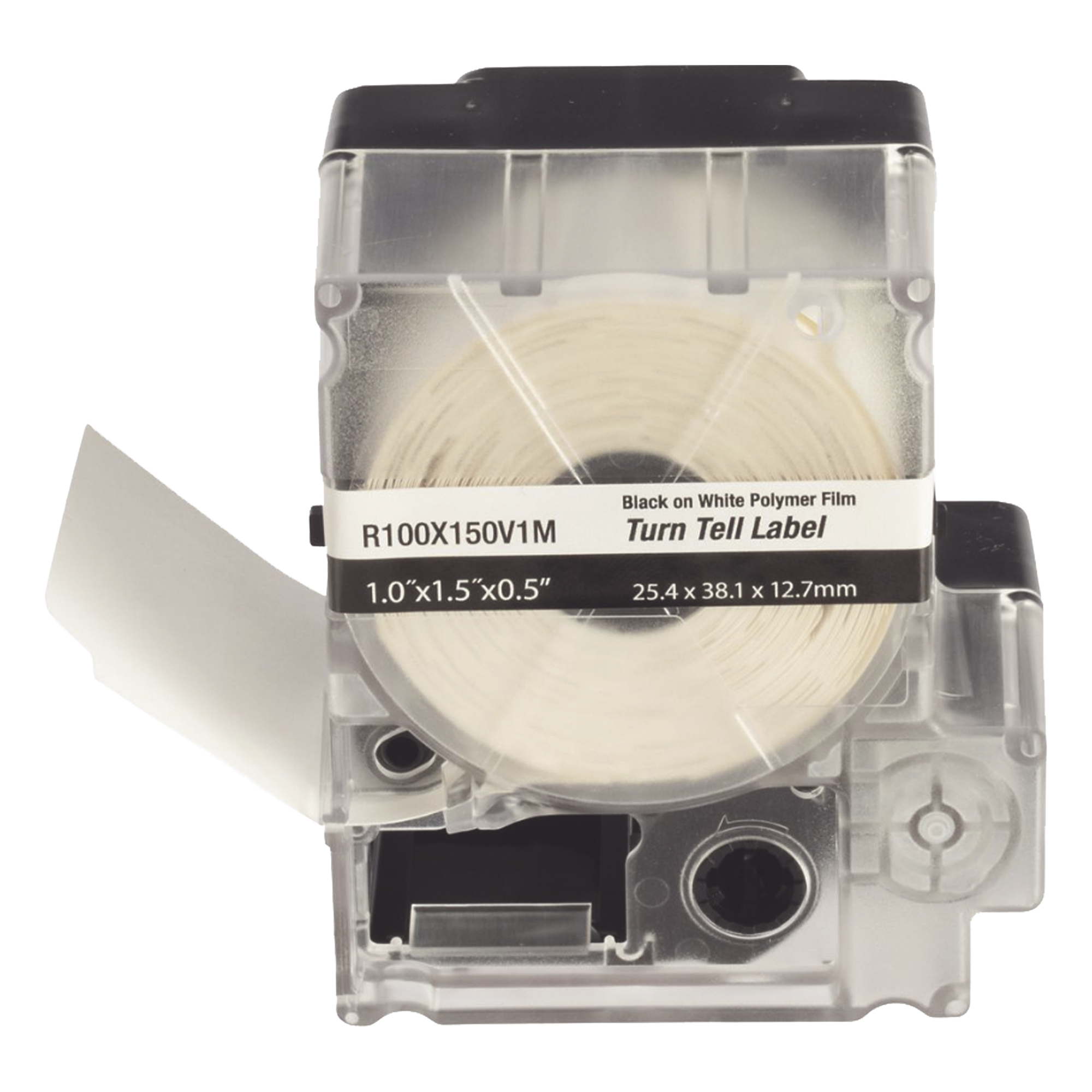 Casete de Etiquetas Autolaminadas / Rotación 360° / Cables 5.5-7.1 mm (0.22-0.28 in) / 100 Etiquetas / Vinilo / -40°C a 93°C — PANDUIT · SKU R100X150V1M