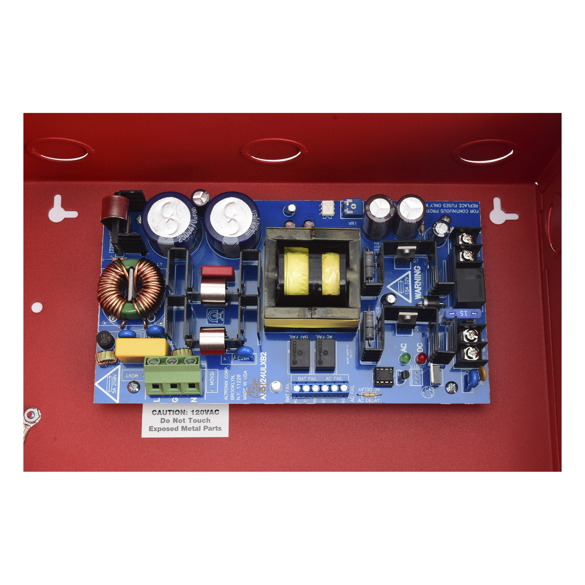 Fuente de Alimentación Remota / Salida 12/24 VCD Seleccionable / 10 A / Fusible 3.5 A/250 V / LED Estado CA/CD / 15.5 x 12 x 4.5 in