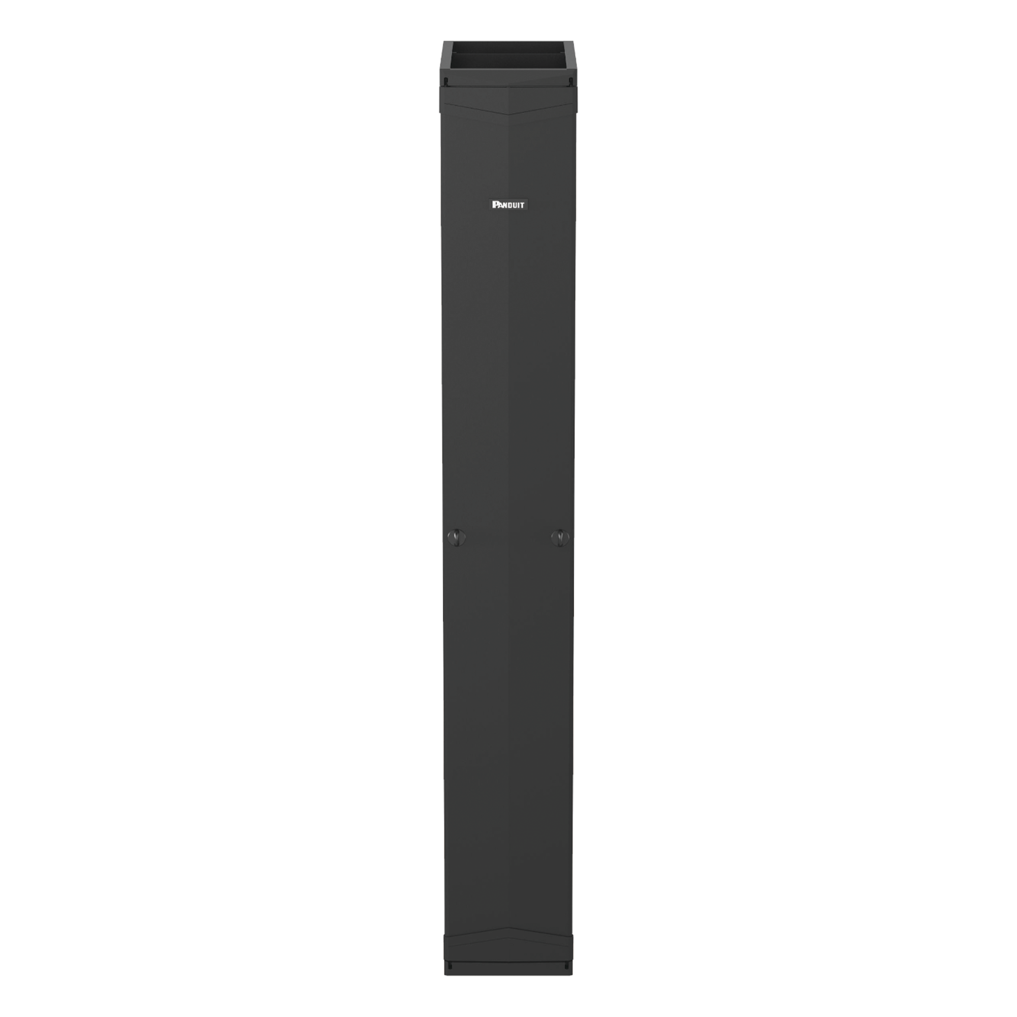 Organizador de Cable Vertical Doble / 45 Espacios Rack 19" / 12in (304.8 mm) Ancho / Tapas de Acero / Dedos ABS / Push-to-Close / 2 y 4 Postes