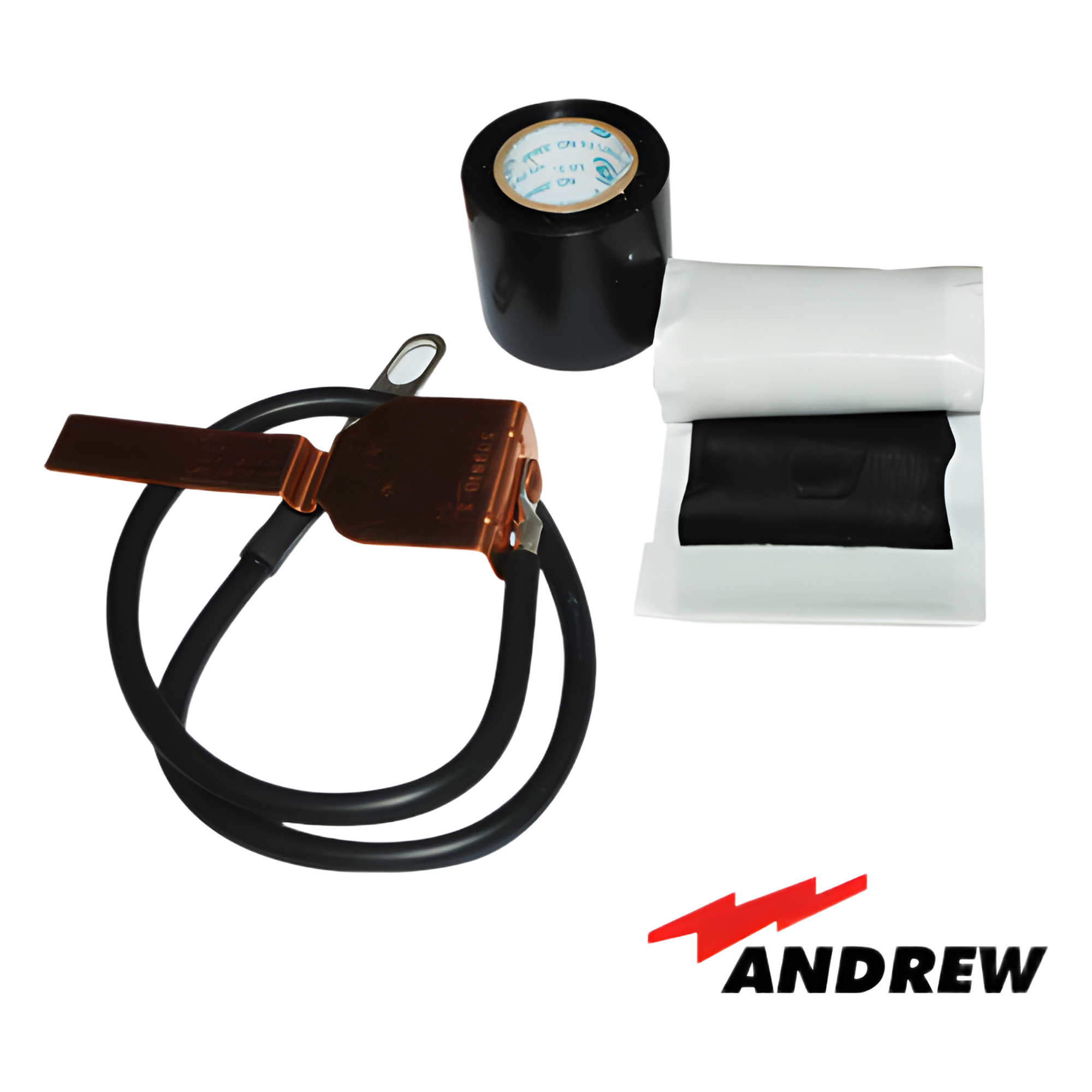 Kit de Aterrizaje Estándar / Cable 5/8" y 7/8" / Conductor 609.6 mm (24") / 6 AWG / Resistencia DC 0.001 Ω / 100 kA Pico — ANDREW / COMMSCOPE · SKU 241-0882