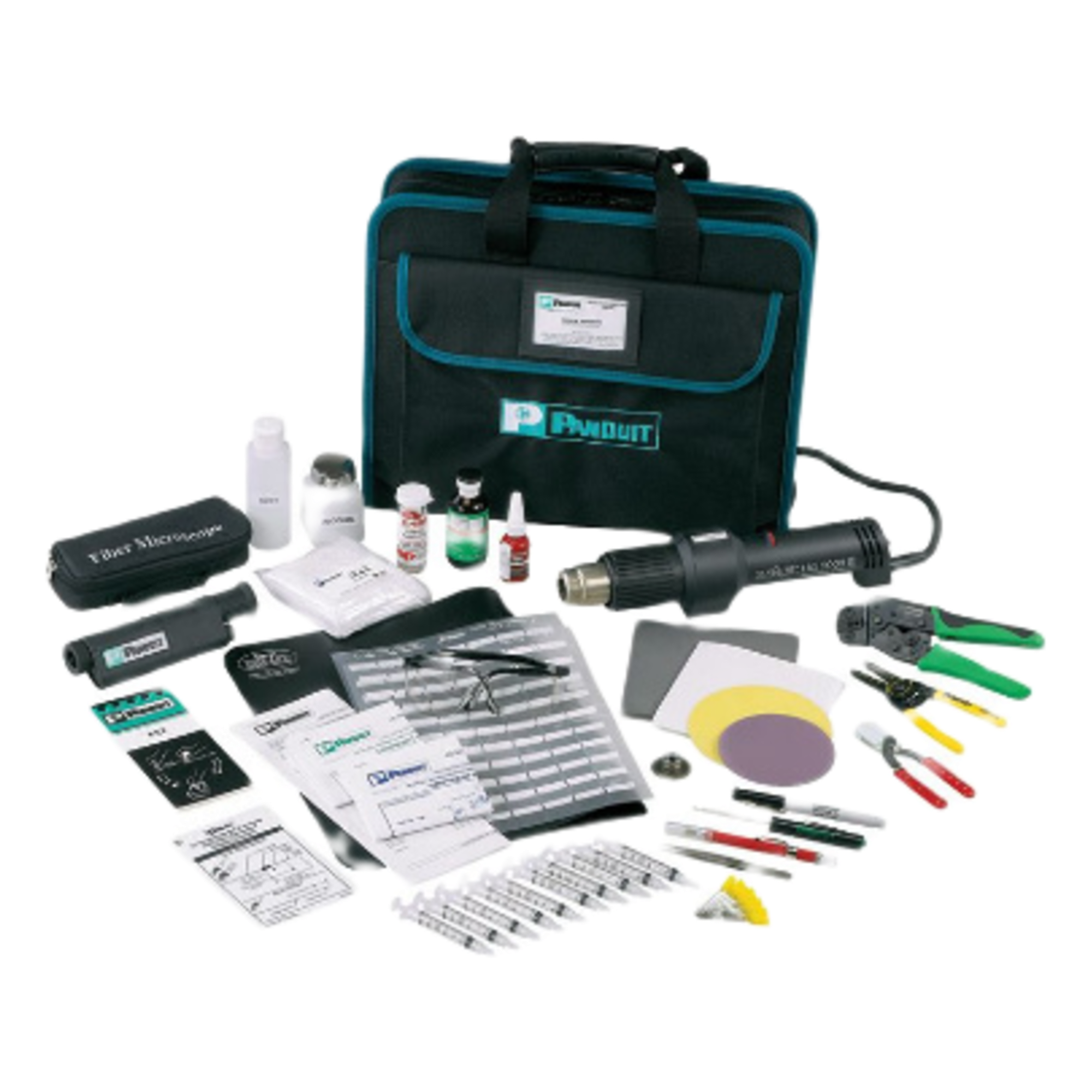 Kit de Consumibles de Repuesto / Terminación de Fibra Óptica / Pulido en Campo / 50% Menor Tiempo de Instalación / Sin Horno de Curado — PANDUIT · SKU FIELDKITRFB