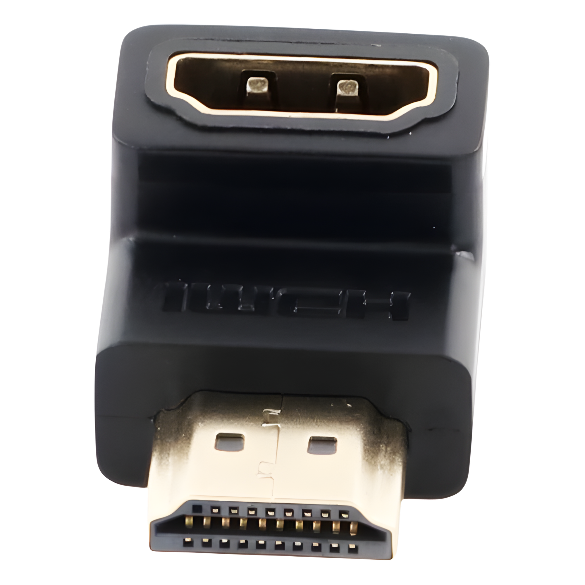 Adaptador HDMI de 90 Grados Macho a Hembra / Hacia Abajo / HDMI 2.0 4K@60Hz / Proporciona Flexibilidad Sin Doblar los Cables HDMI