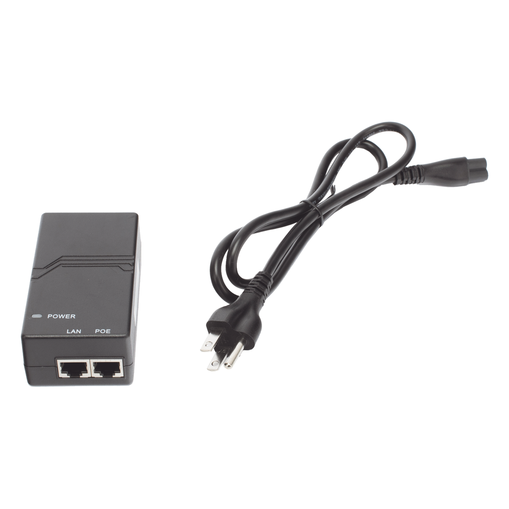 Inyector PoE / 802.3af 15W / 2 Puertos Gigabit / Entrada 100-240V AC / Detección Inteligente PD