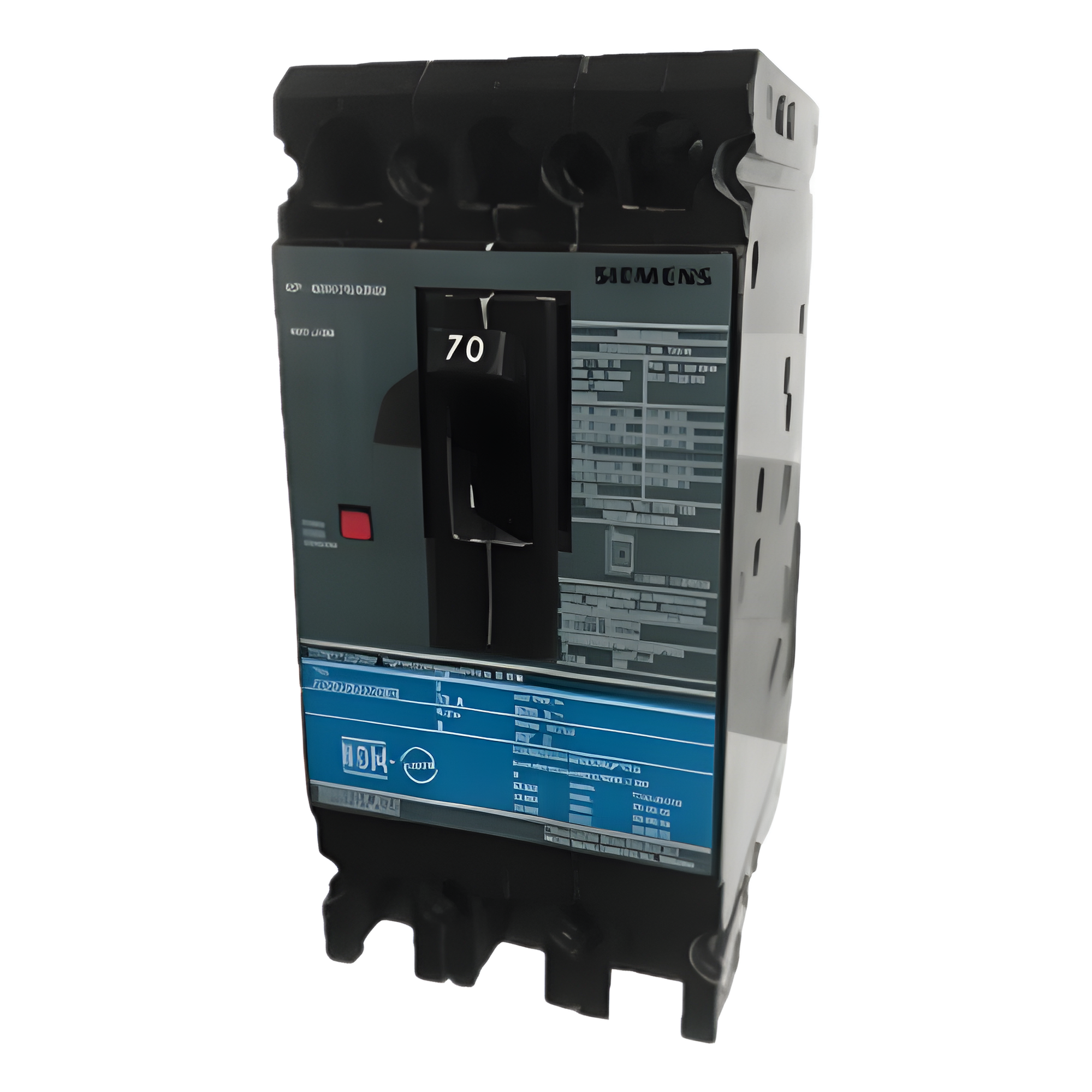 Interruptor Termomagnético / 3 Polos / 70 A / 600 VCA / 65 kA / Compacto 6.35" (161.3 mm) — SIEMENS · SKU ED63B070MX