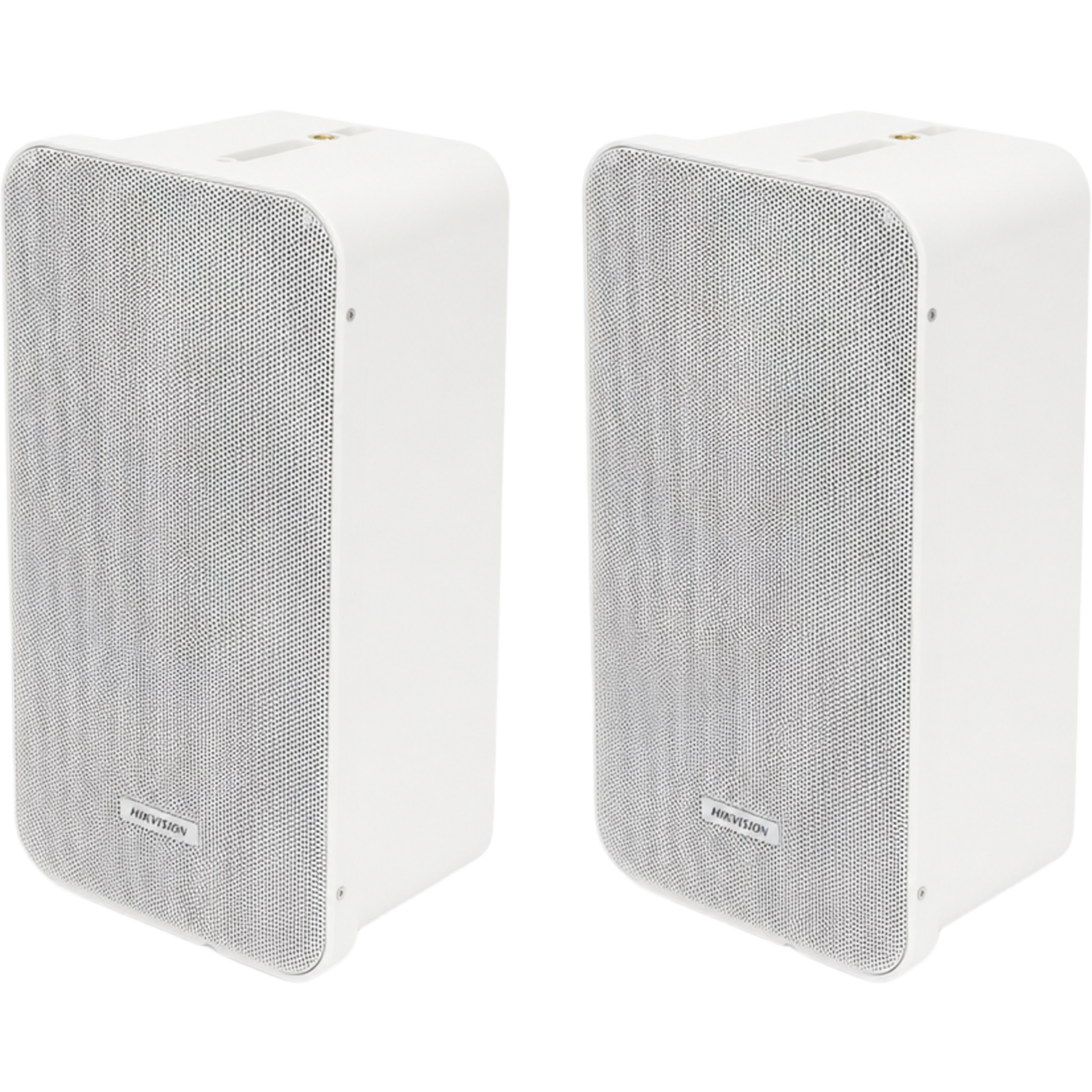 KIT DE Bocinas Tipo Columna | 20 Watts | 100 V | Rejilla de Metal | Montaje en L | Exterior IP66 | Música Ambiental  — HIKVISION · SKU DSQAE0420G1V/KIT