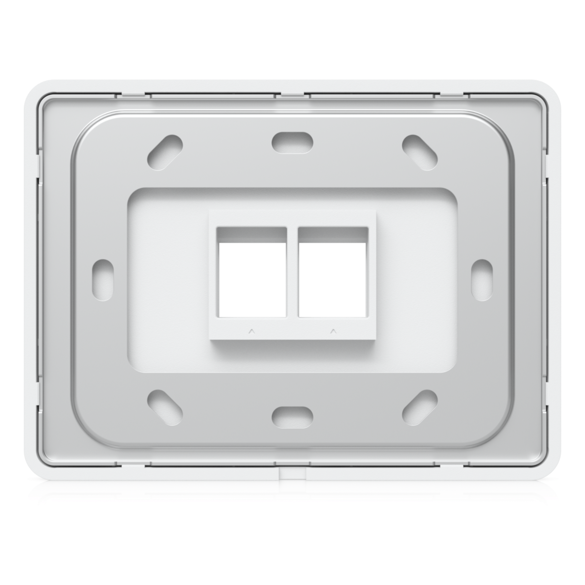 Placa de Pared Keystone / 2 Puertos / Horizontal / Superficie Pintable / 4.4 x 3.2 x 0.12 in / Paquete 4 Piezas