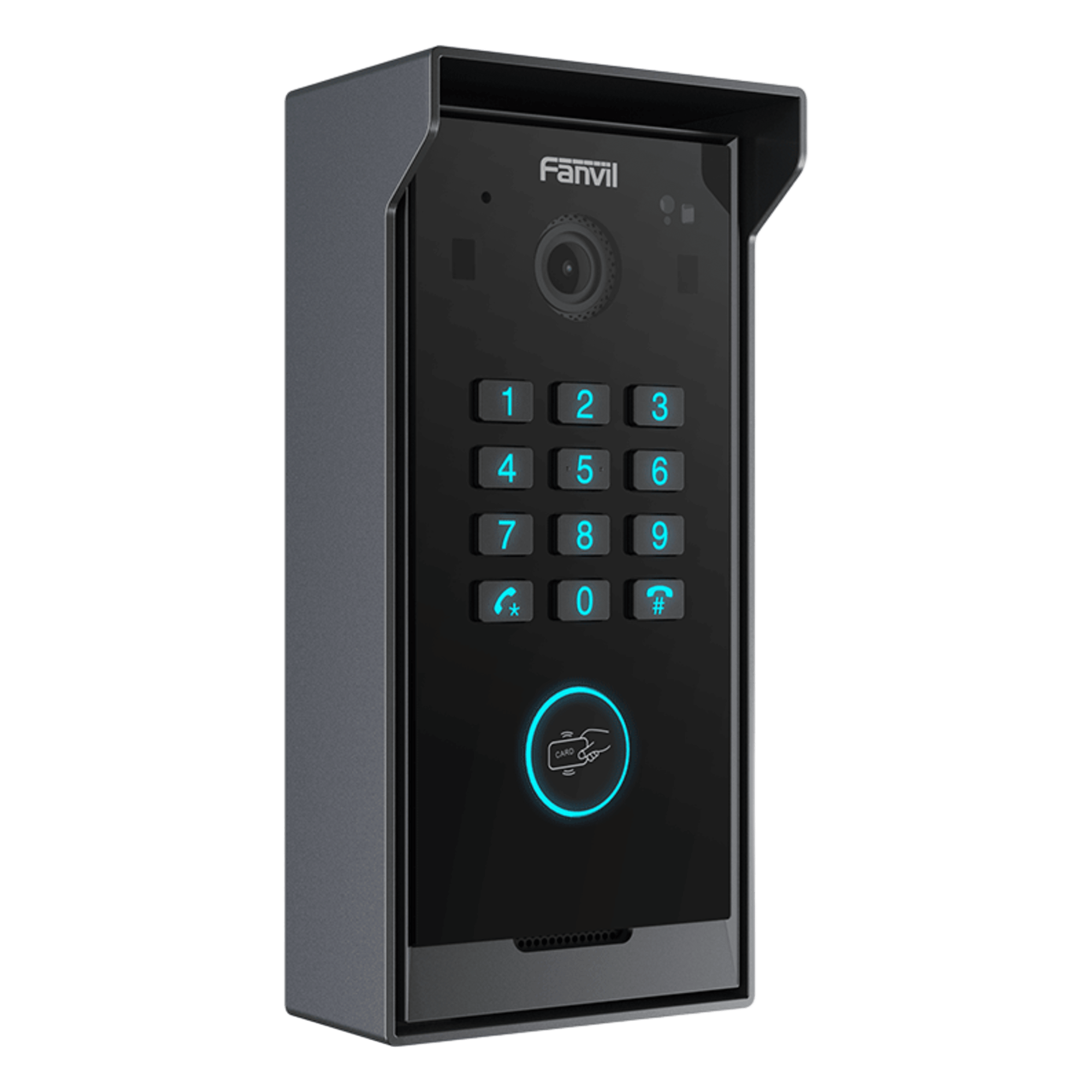 Videoportero IP SIP / Cámara HD 2 MP / IR Nocturno / IP65 e IK07 / Teclado Numérico / BLE y Tarjeta IC / 10,000 Tarjetas / SIP 2.0 y ONVIF