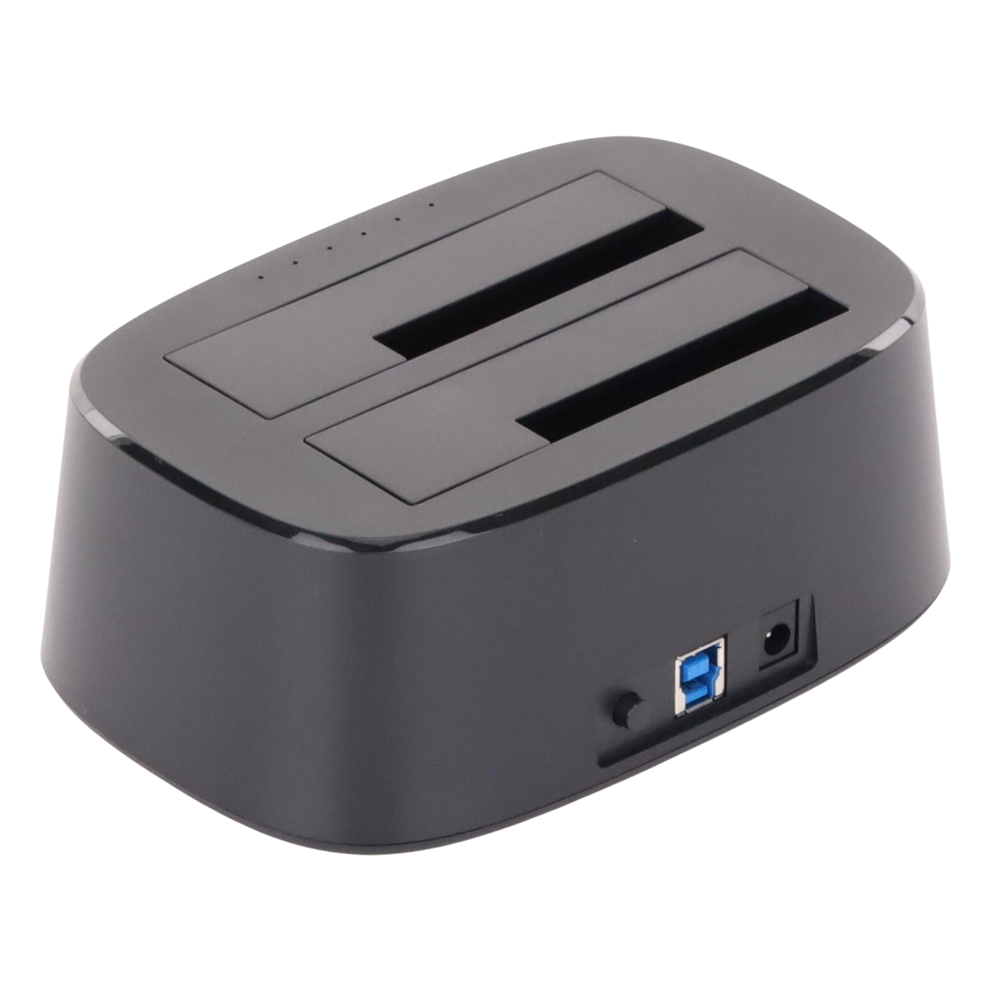 Estación de Acoplamiento Doble Bahía / USB 3.0 / SATA III / Clonación Offline / 12 TB / UASP / 12V 3A