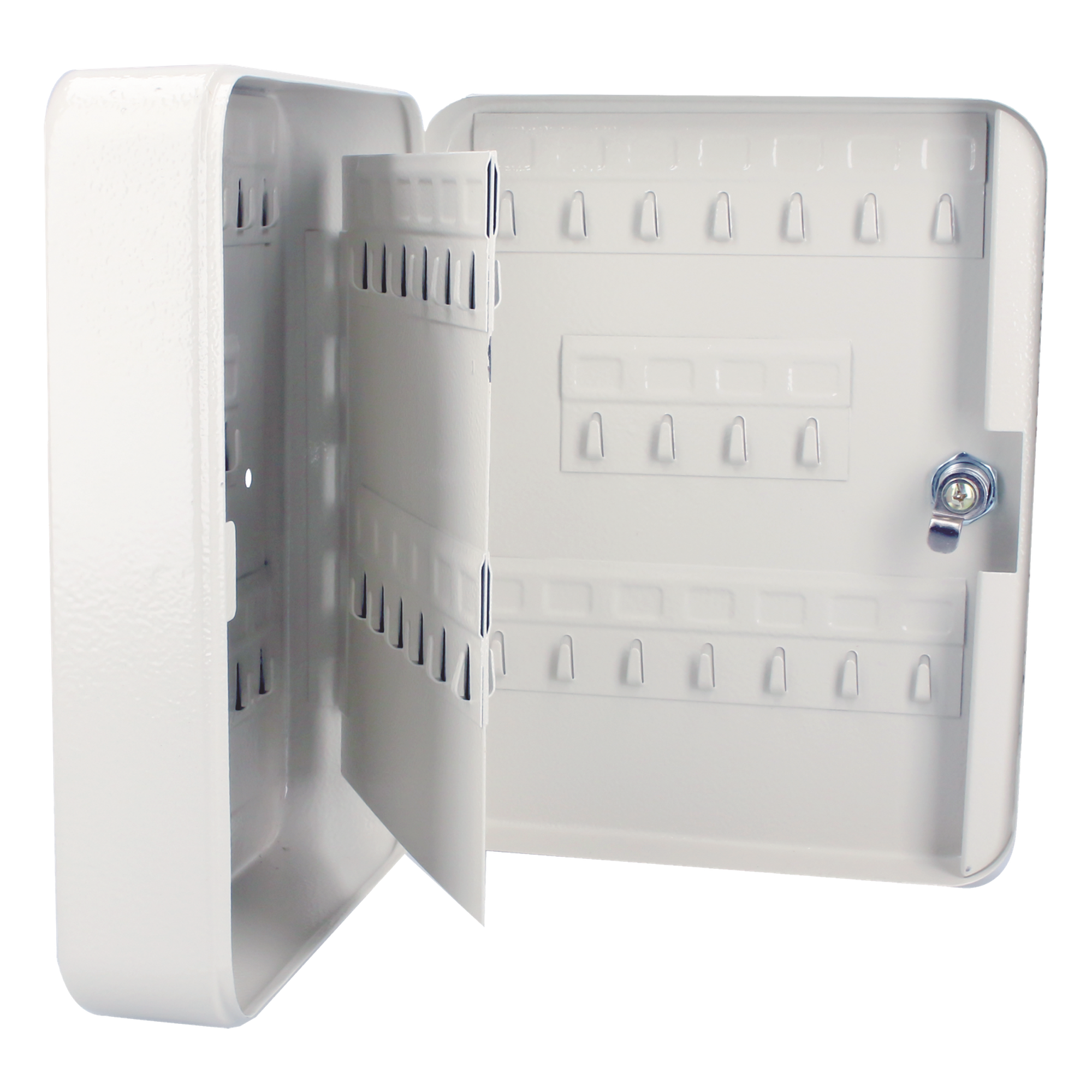 Caja para Llaves / 60 Ganchos / Acero / 8.2 x 9.8 x 3.0 in / Cerradura de Latón — LOCK · SKU SYS-CLL-60