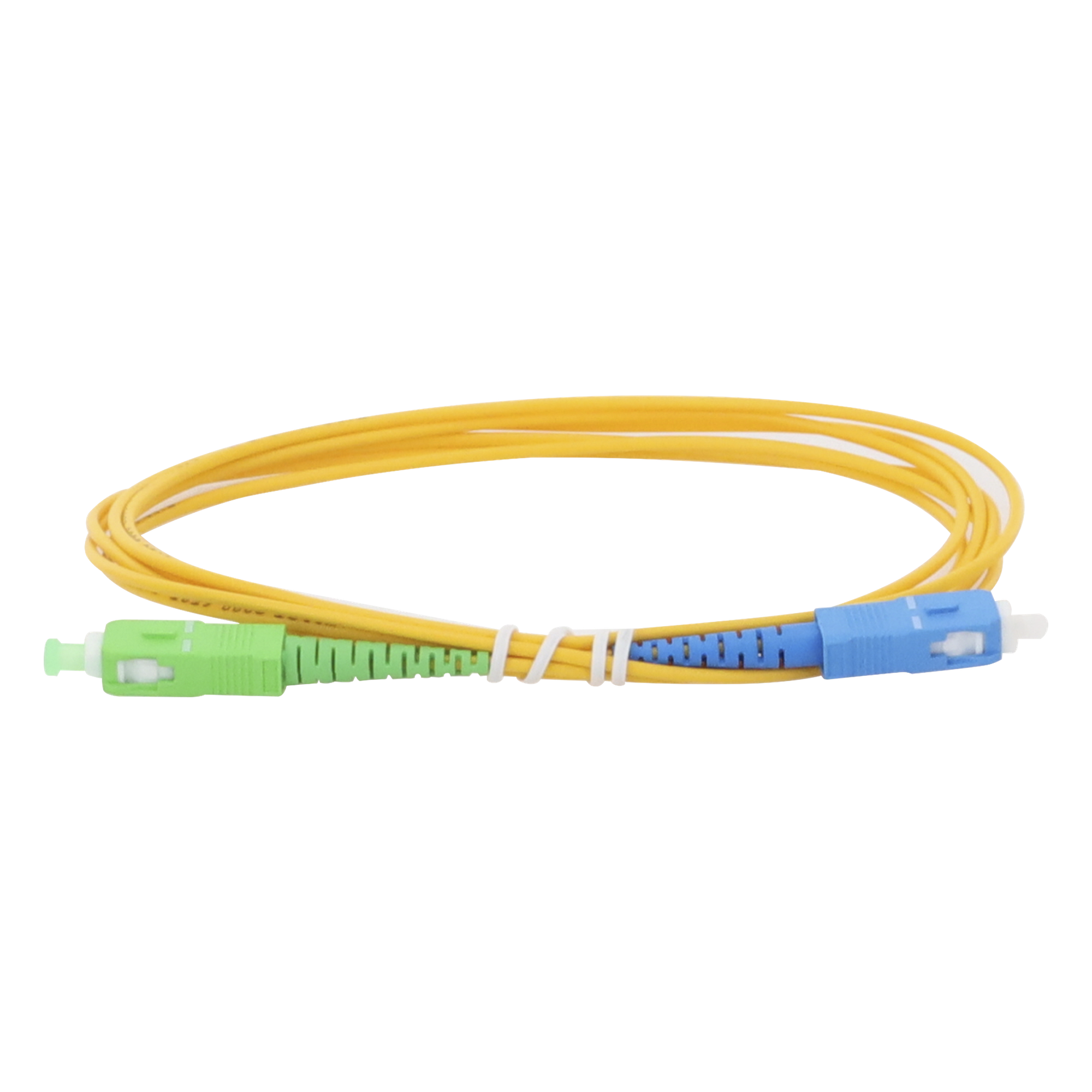 Jumper de Fibra Óptica / Monomodo OS2 G.652D / SC/APC-SC/UPC / Simplex / 2m (6.56 ft) / Forro PVC 2mm — LINKEDPRO BY EPCOM · SKU LPSM2SCASCUS2